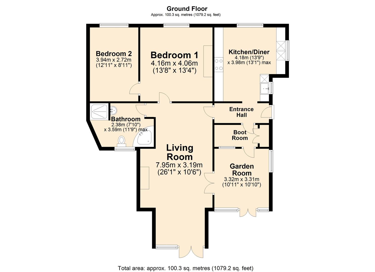 Stretton Service Station and Bungalow, Main Road, Alfreton floorplan