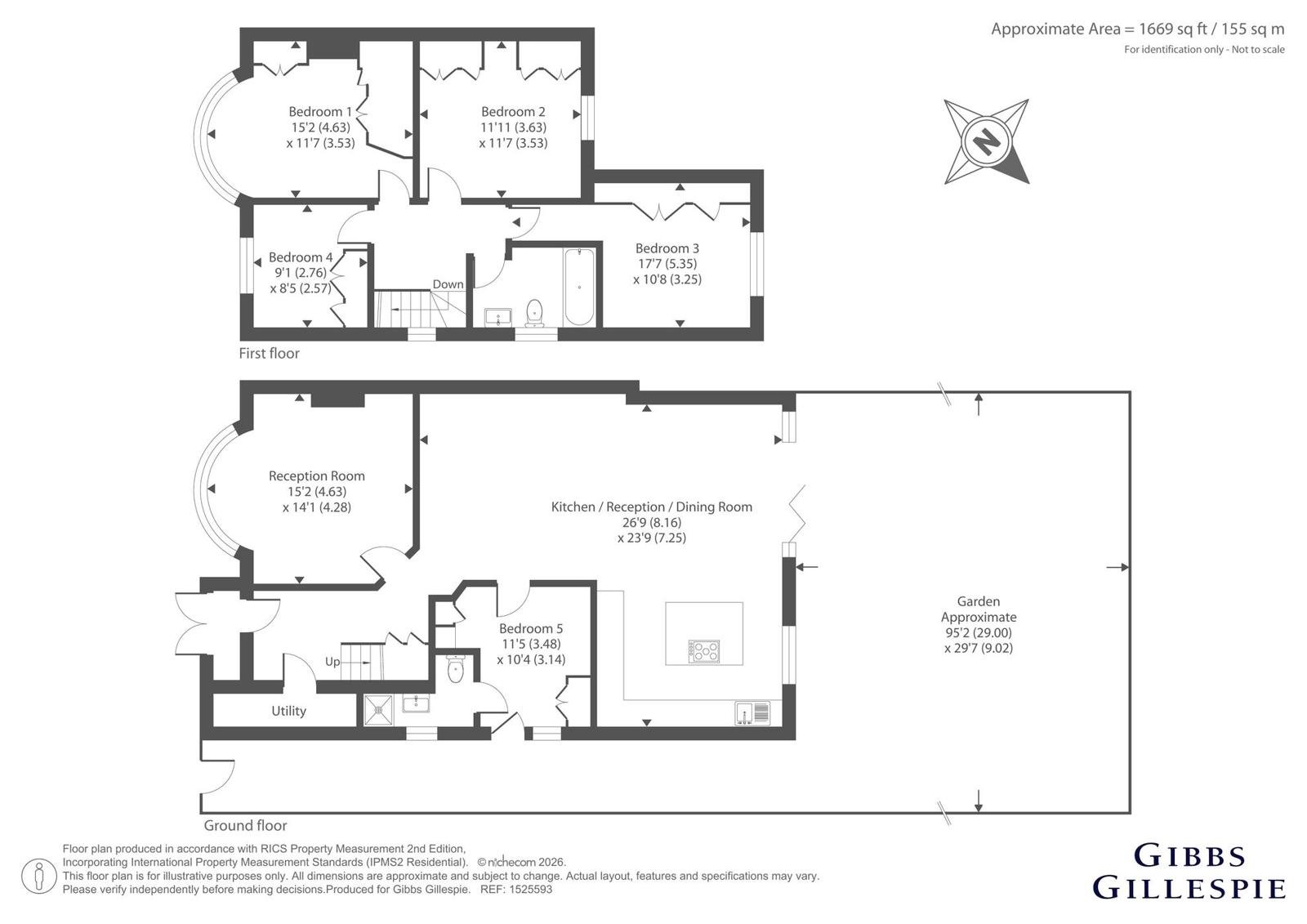 33, Potter Street, Northwood floorplan