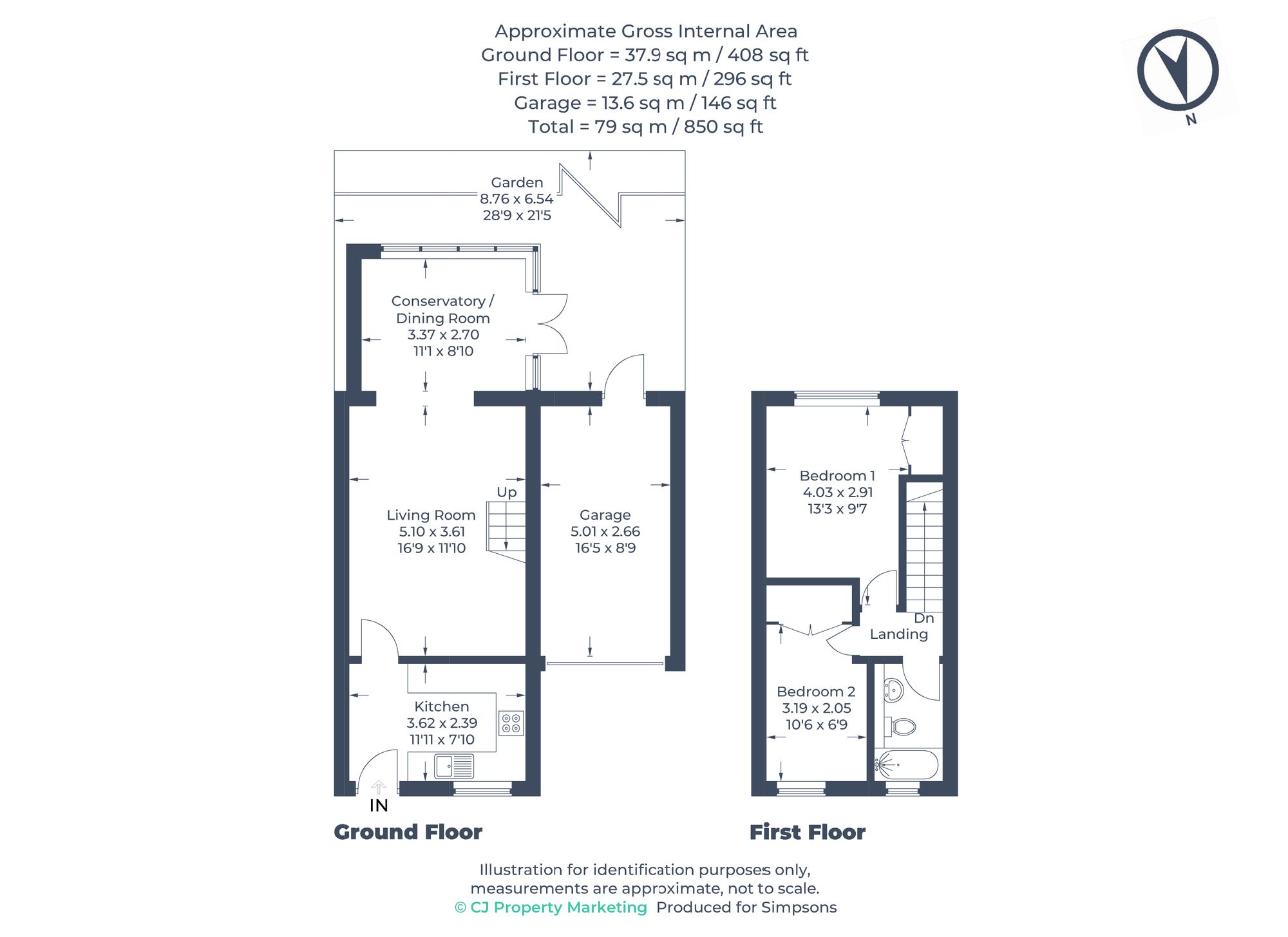 Thorney Leys, Witney floorplan
