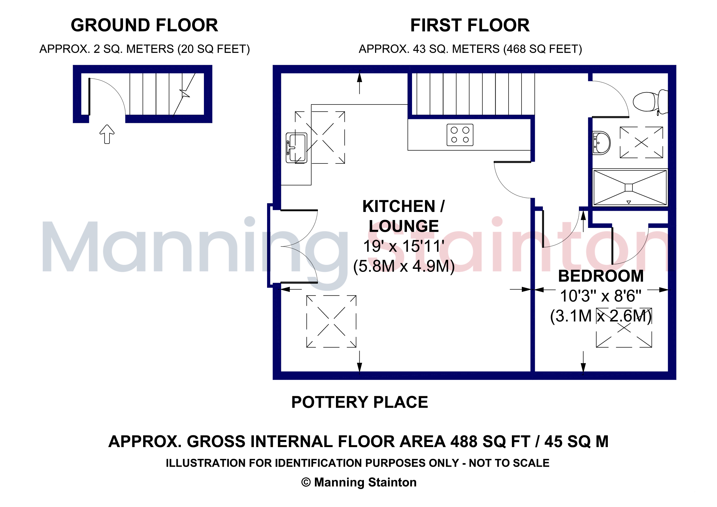 13, Pottery Place, Leeds floorplan