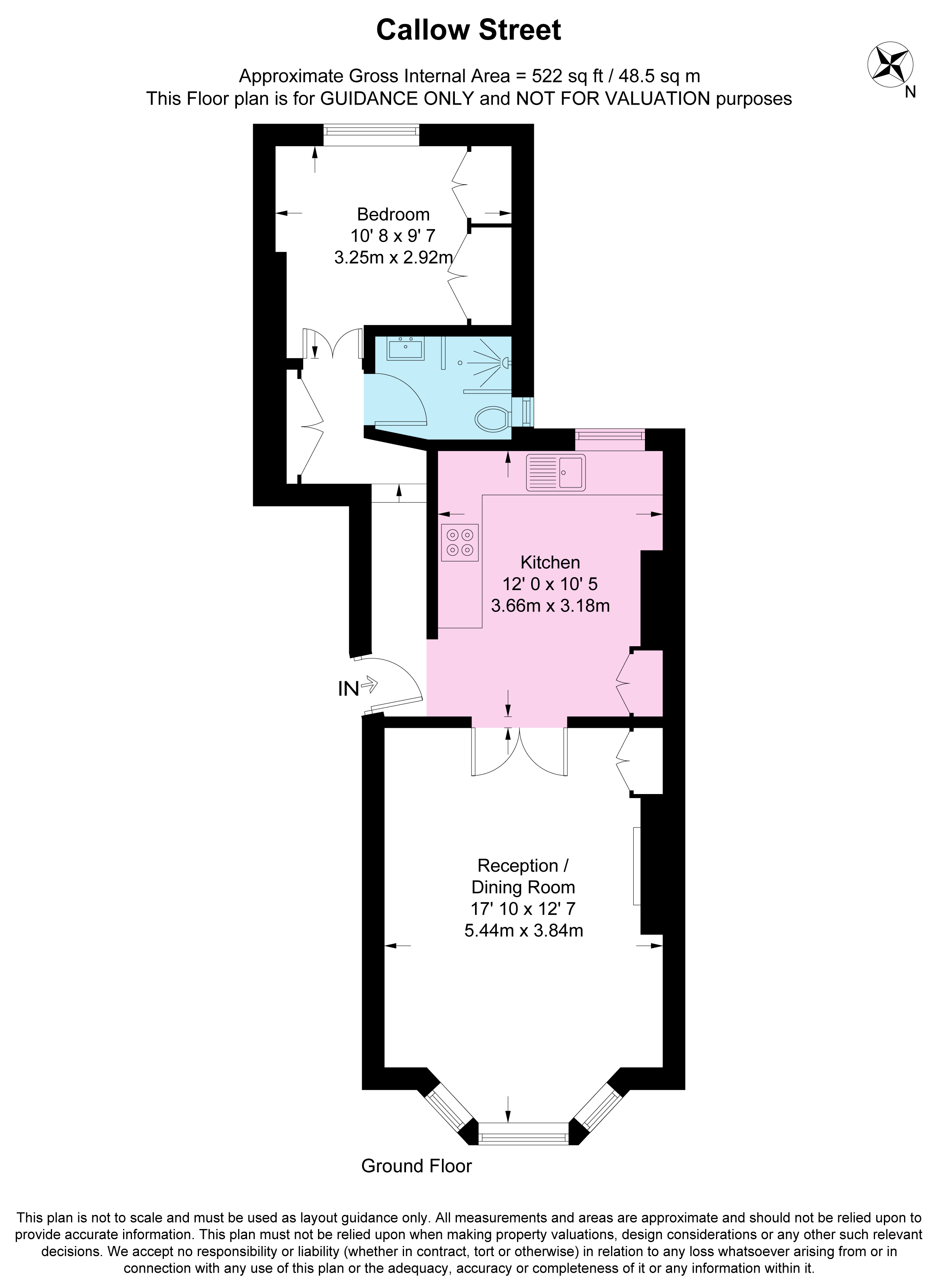 RGF, 2, Callow St, London floorplan