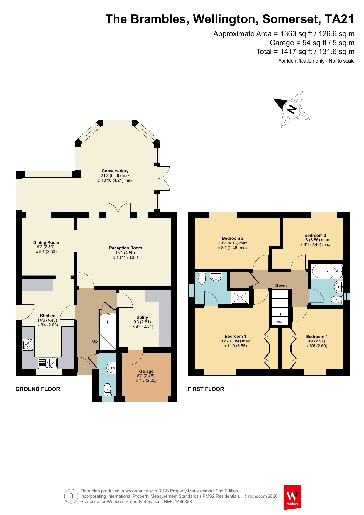 11 The Brambles, Wellington Somerset, Somerset floorplan
