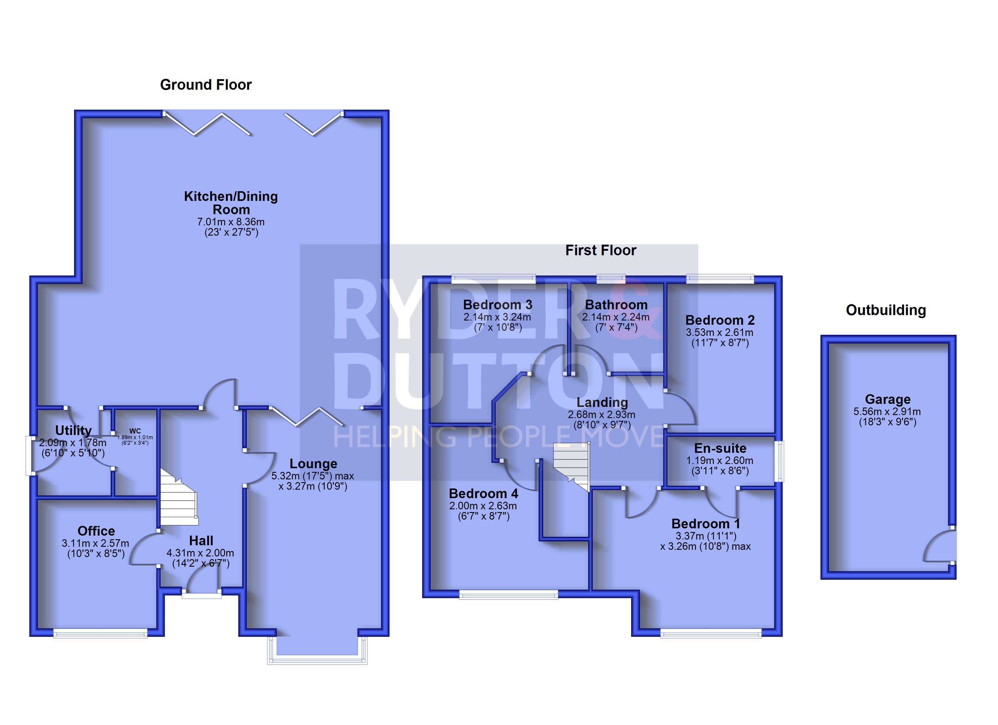 23, Field View Lane, Rochdale floorplan