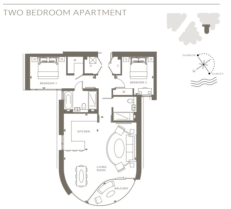 The Corniche, 23, Albert Embankment, London floorplan