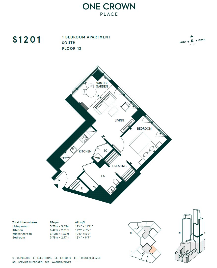 S2101 - One Crown Place, 19, One Crown Place, London floorplan