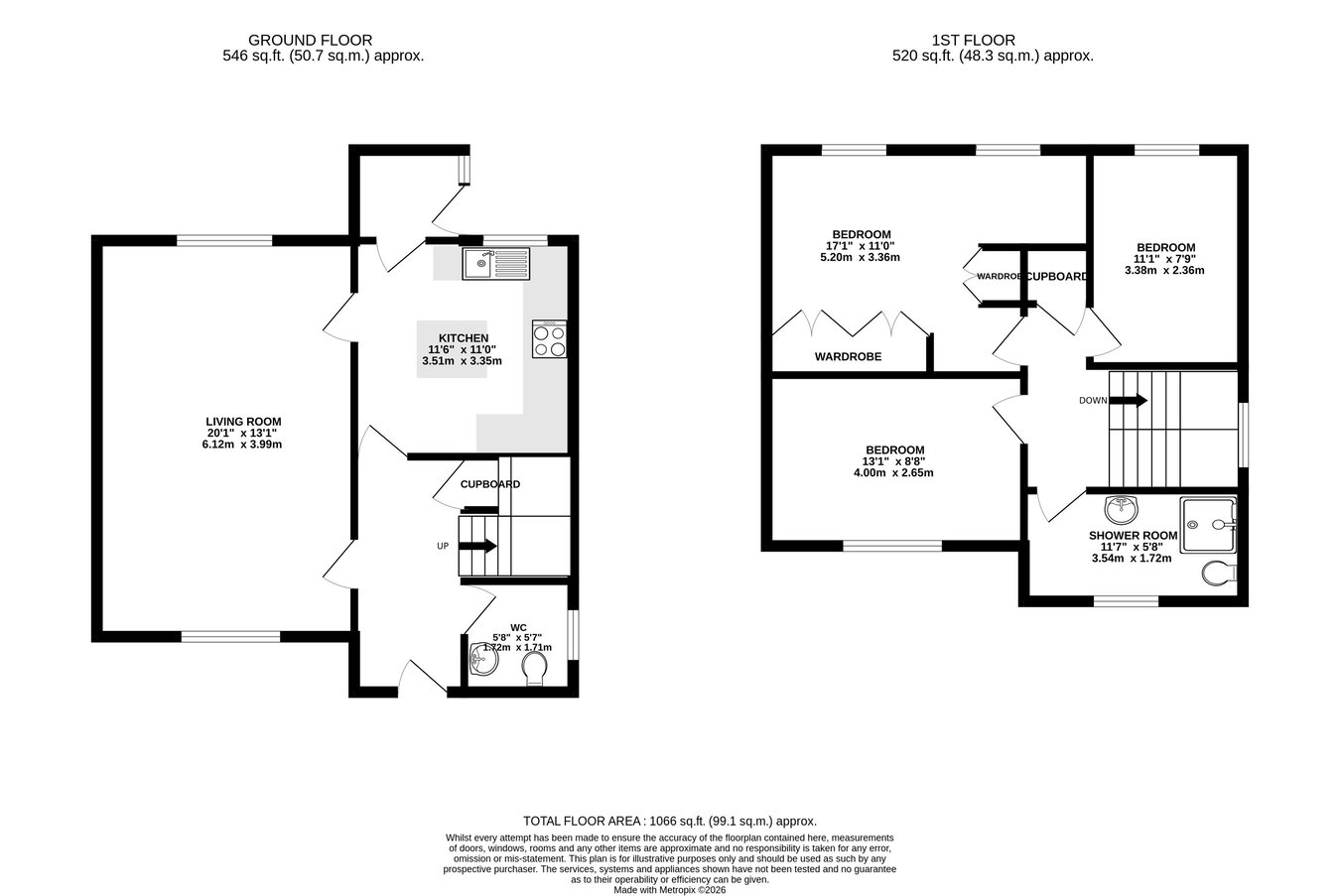 8, Woodlands Crescent, Brecon floorplan