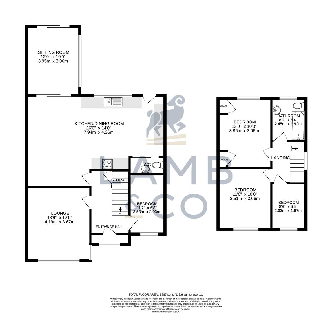 31, Douglas Road, Clacton-On-Sea floorplan