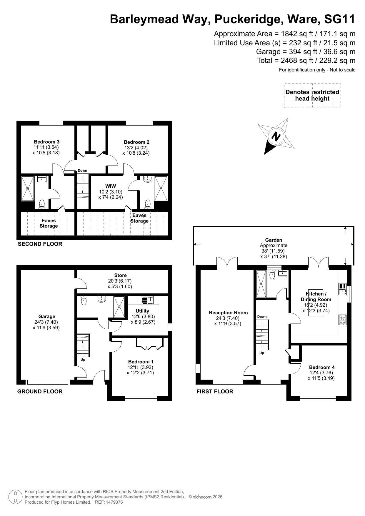 24, Barleymead Way, Ware floorplan