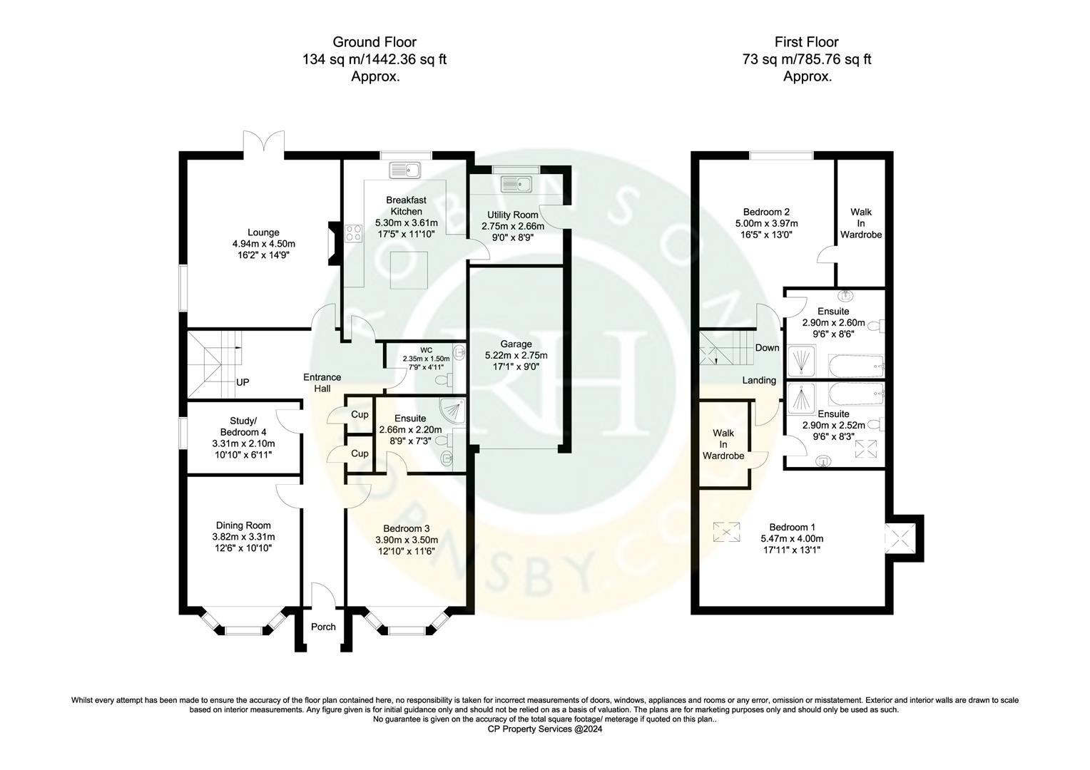 1, The Hollies, Worksop floorplan