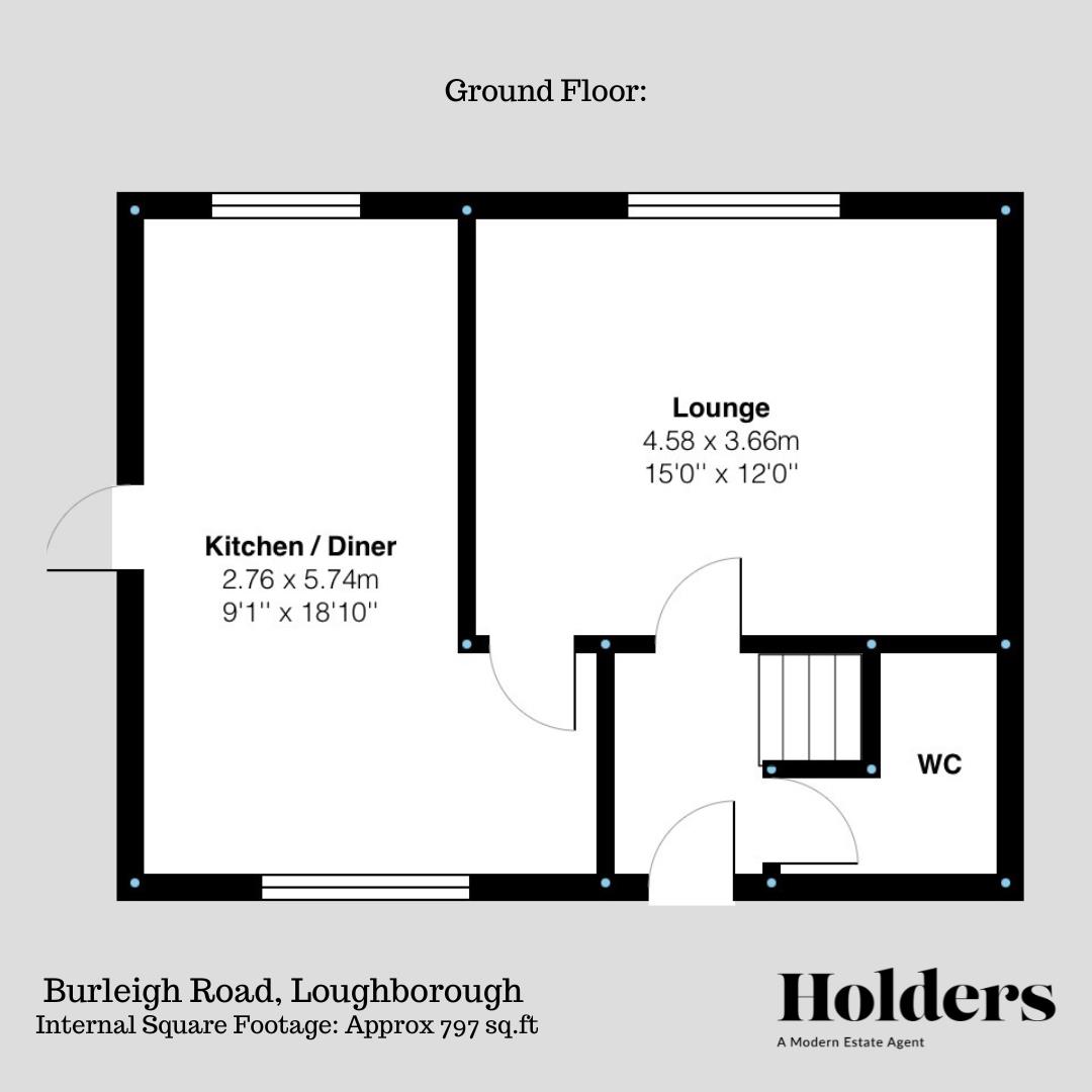 25, Burleigh Road, Loughborough floorplan