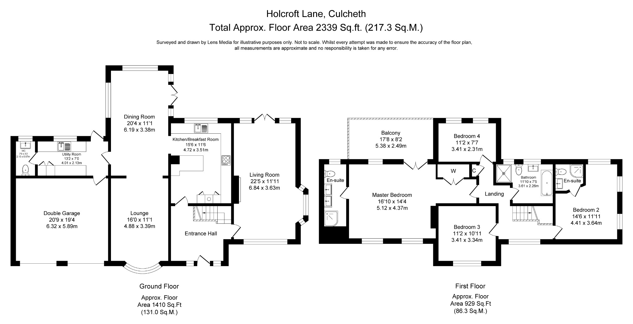 13, Holcroft Lane, Warrington floorplan