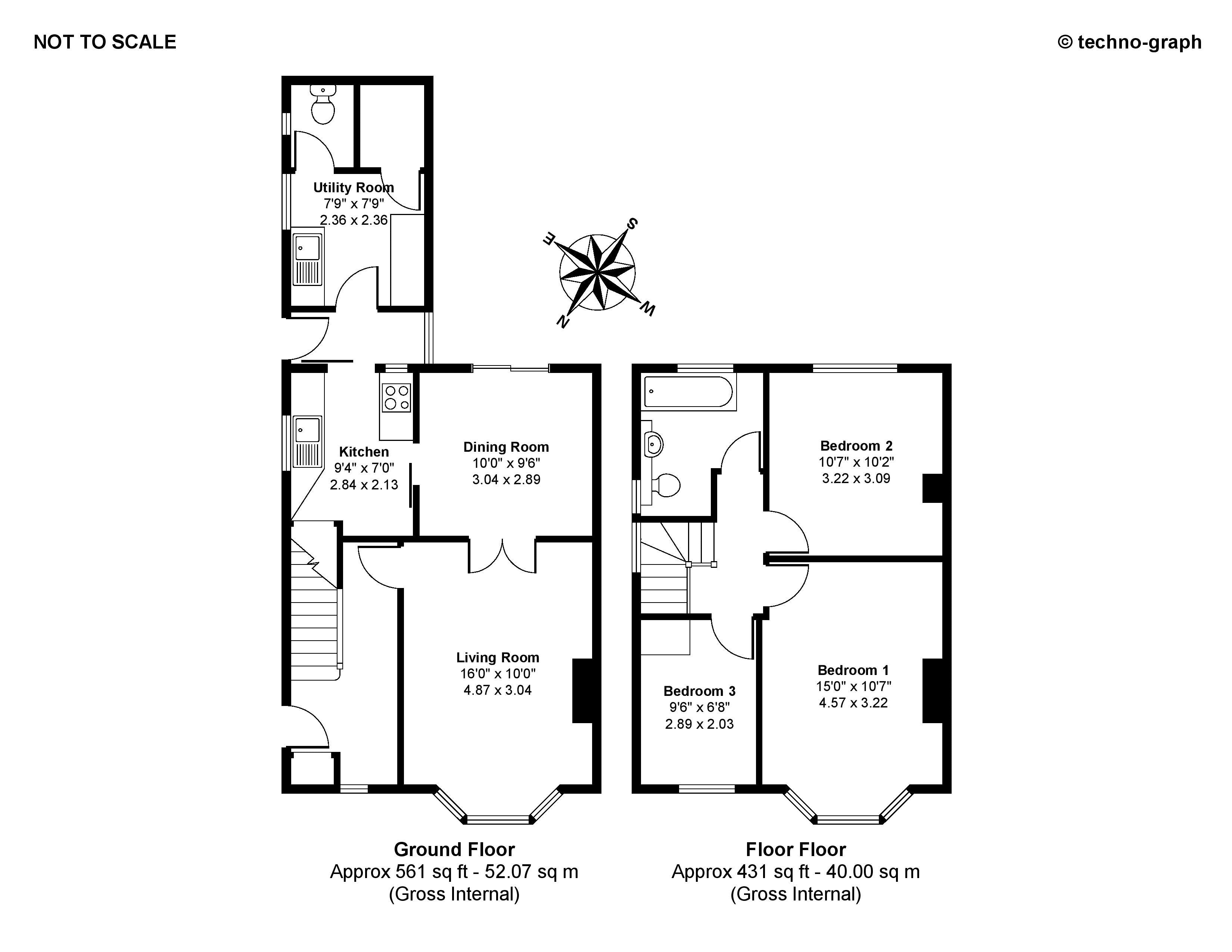 3 Bedrooms Semi-detached house for sale in Roman Way, Bourne End SL8