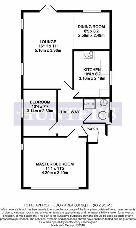 2 Bedrooms Detached bungalow to rent in Salisbury Road, Worcester Park KT4