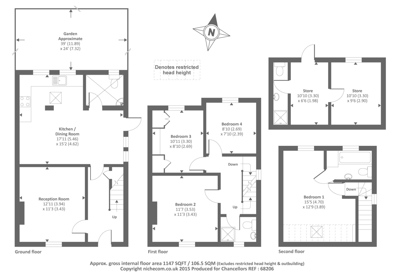 32 SWINBURNE ROAD, Swinburne Road, Oxford floorplan