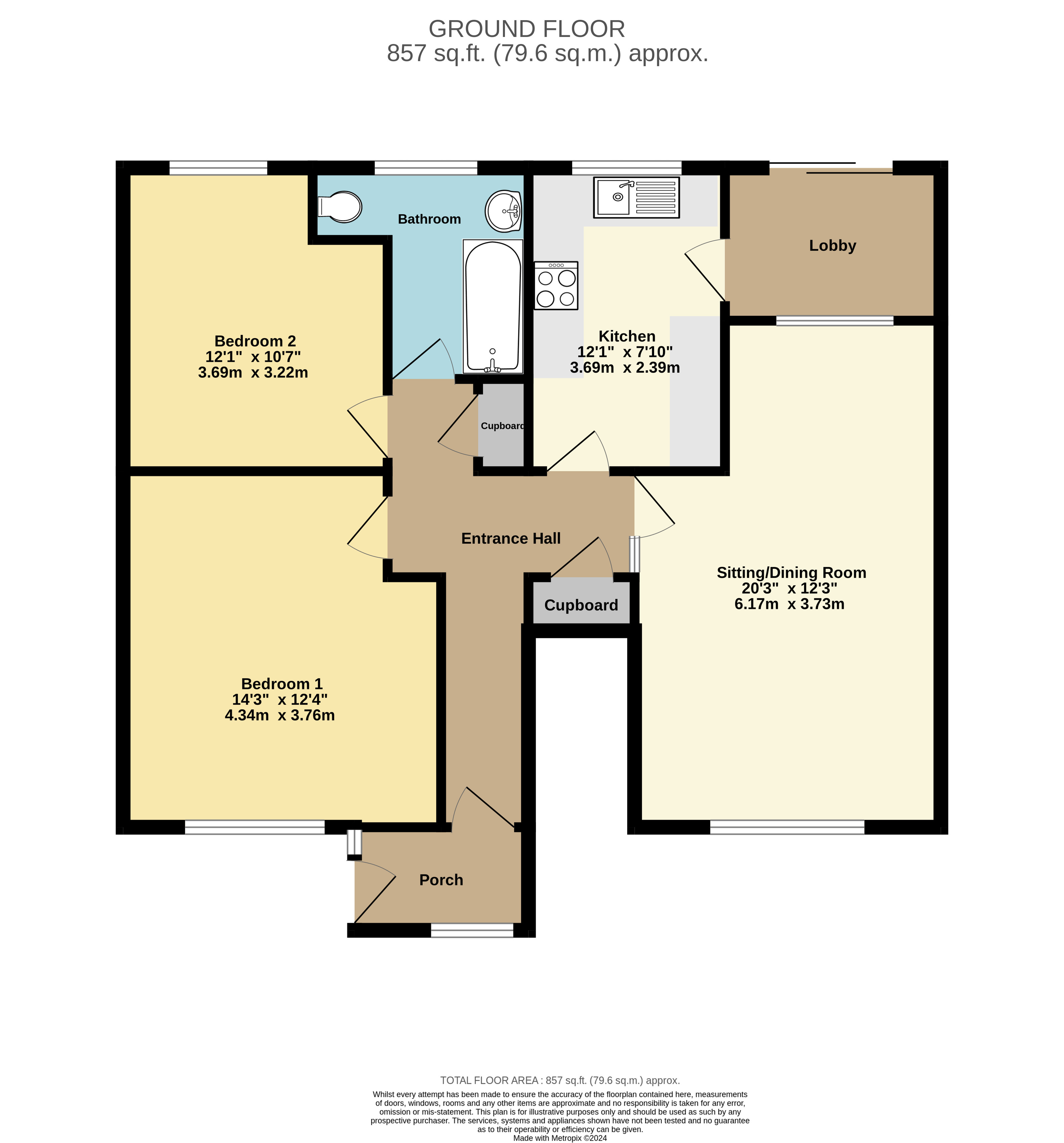 White Horses, Barton On Sea, Hampshire, BH25 floorplan