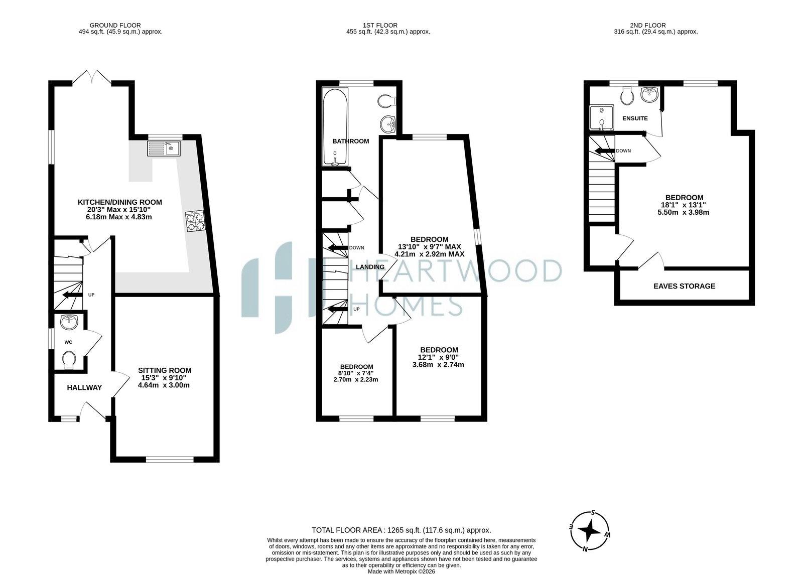 247a, The Ridgeway, St. Albans floorplan