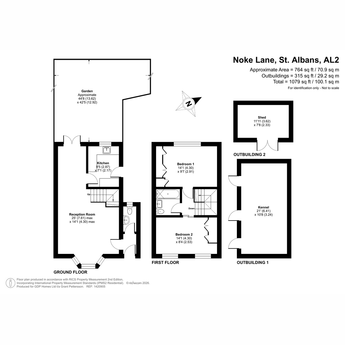 Flat 1, Noke Farm Cottages, Noke Lane, St Albans floorplan
