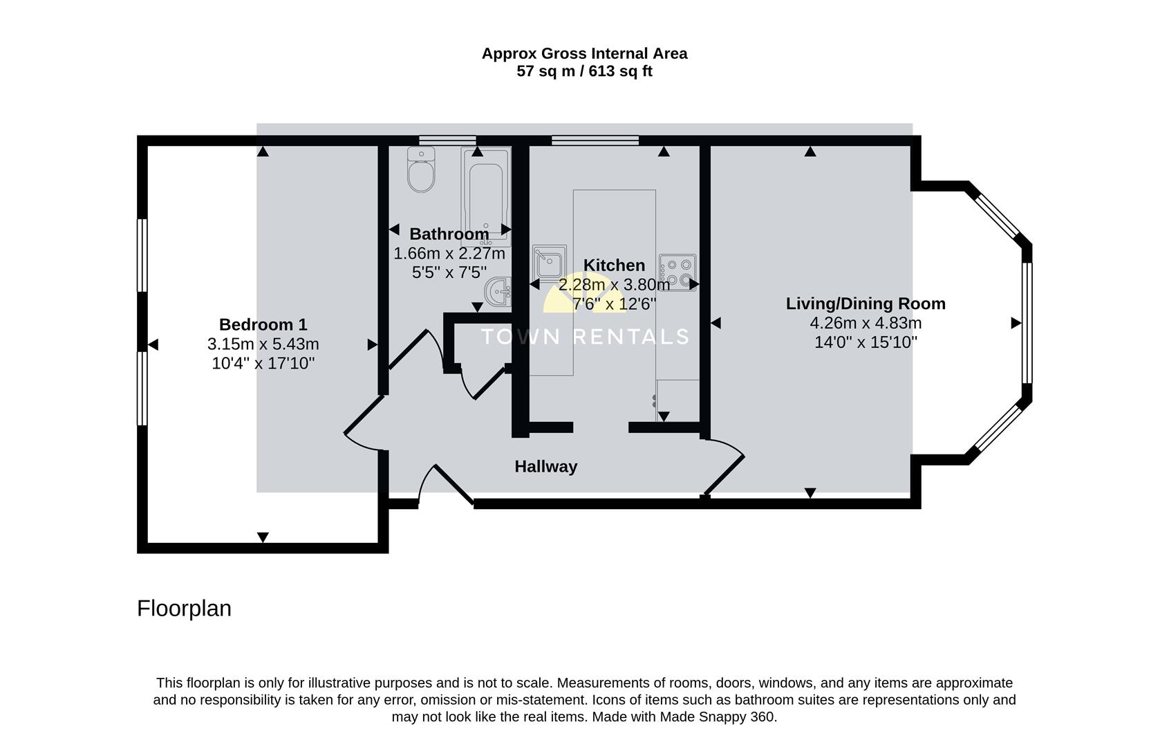 5 Leighton Lodge, 1, Staveley Road, Eastbourne floorplan