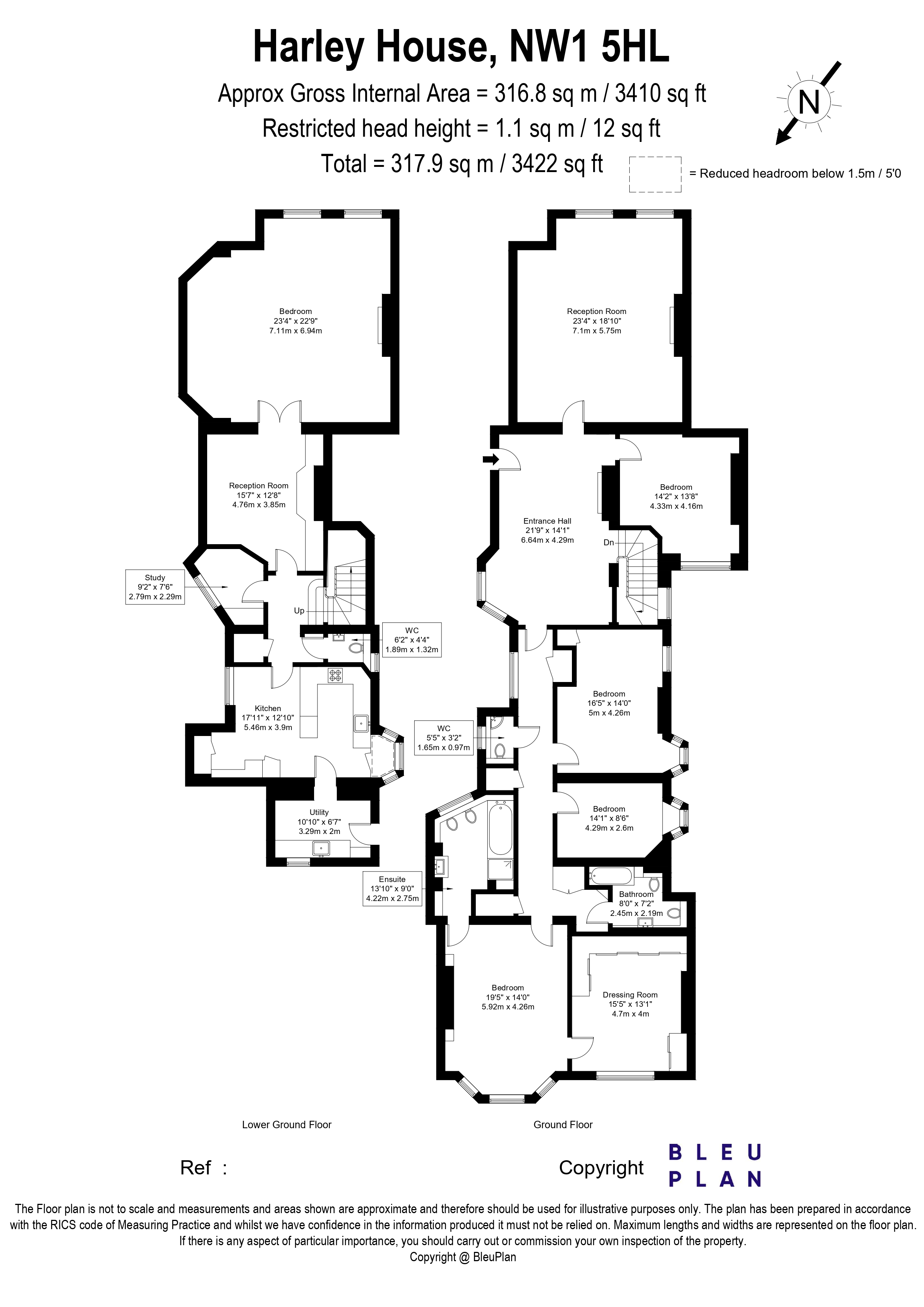 Flat 57, Harley House, Marylebone Road, Harley House, Marylebone Road floorplan