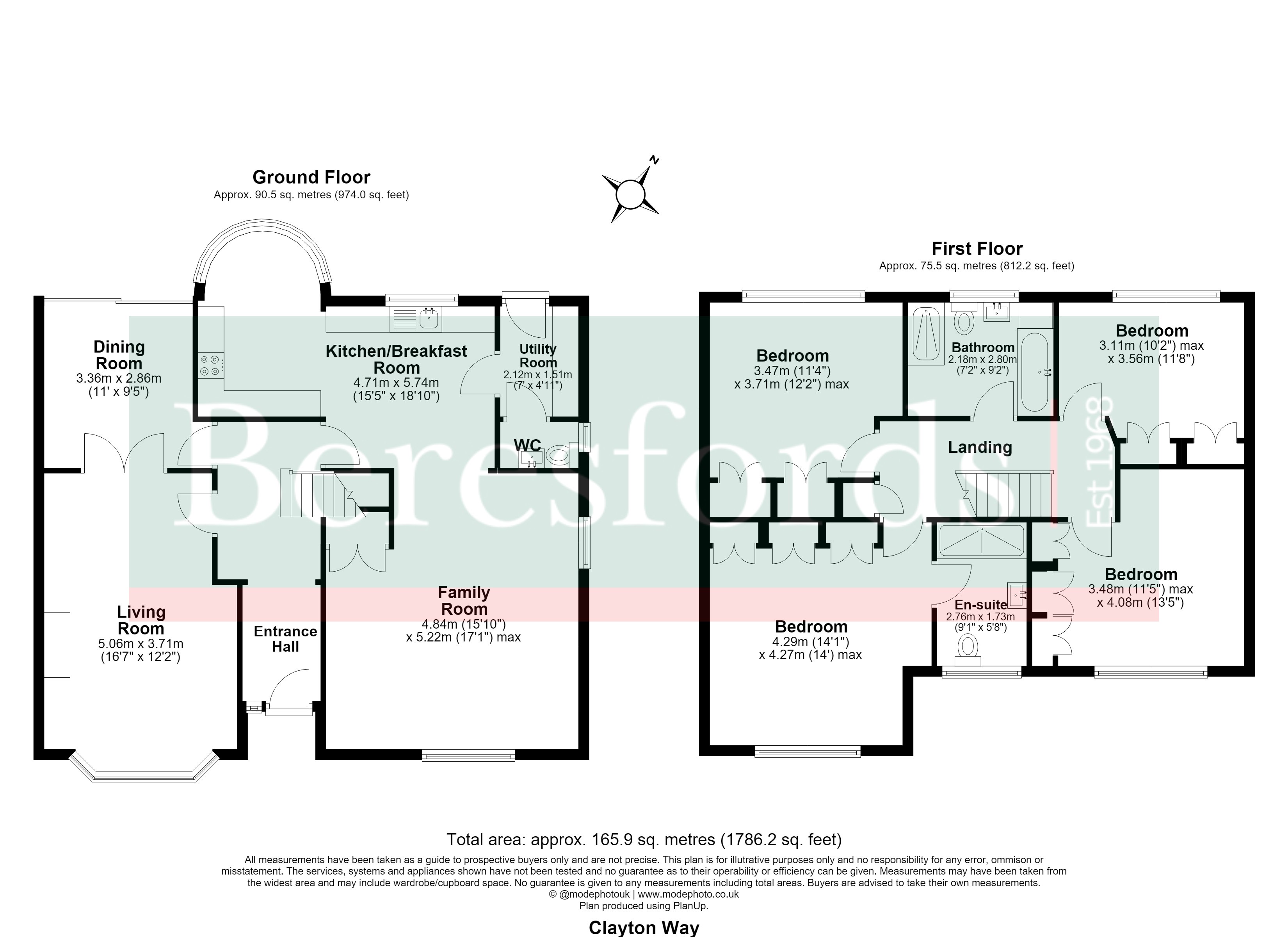 42, Clayton Way, Essex floorplan