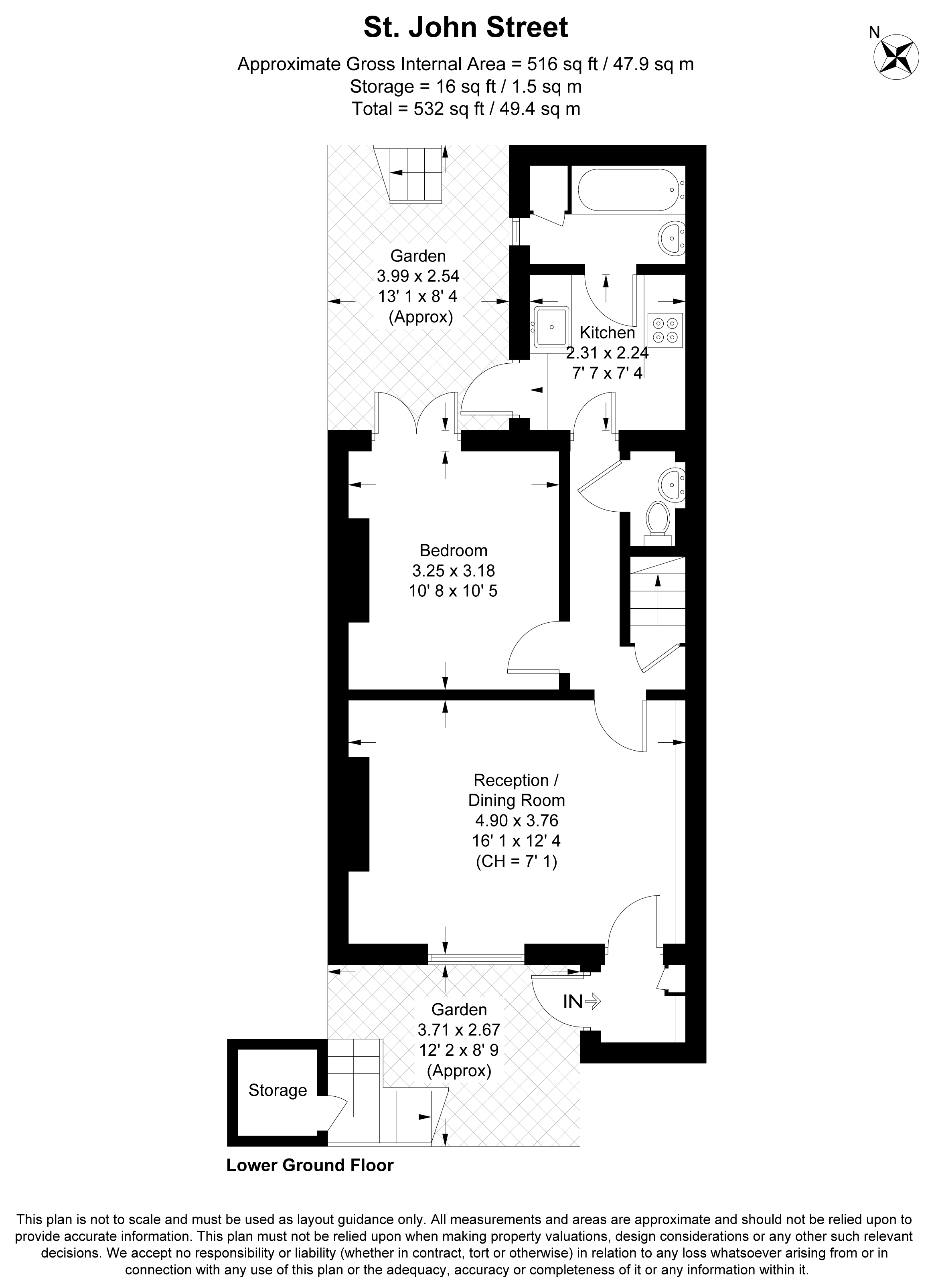 St John Street, London floorplan