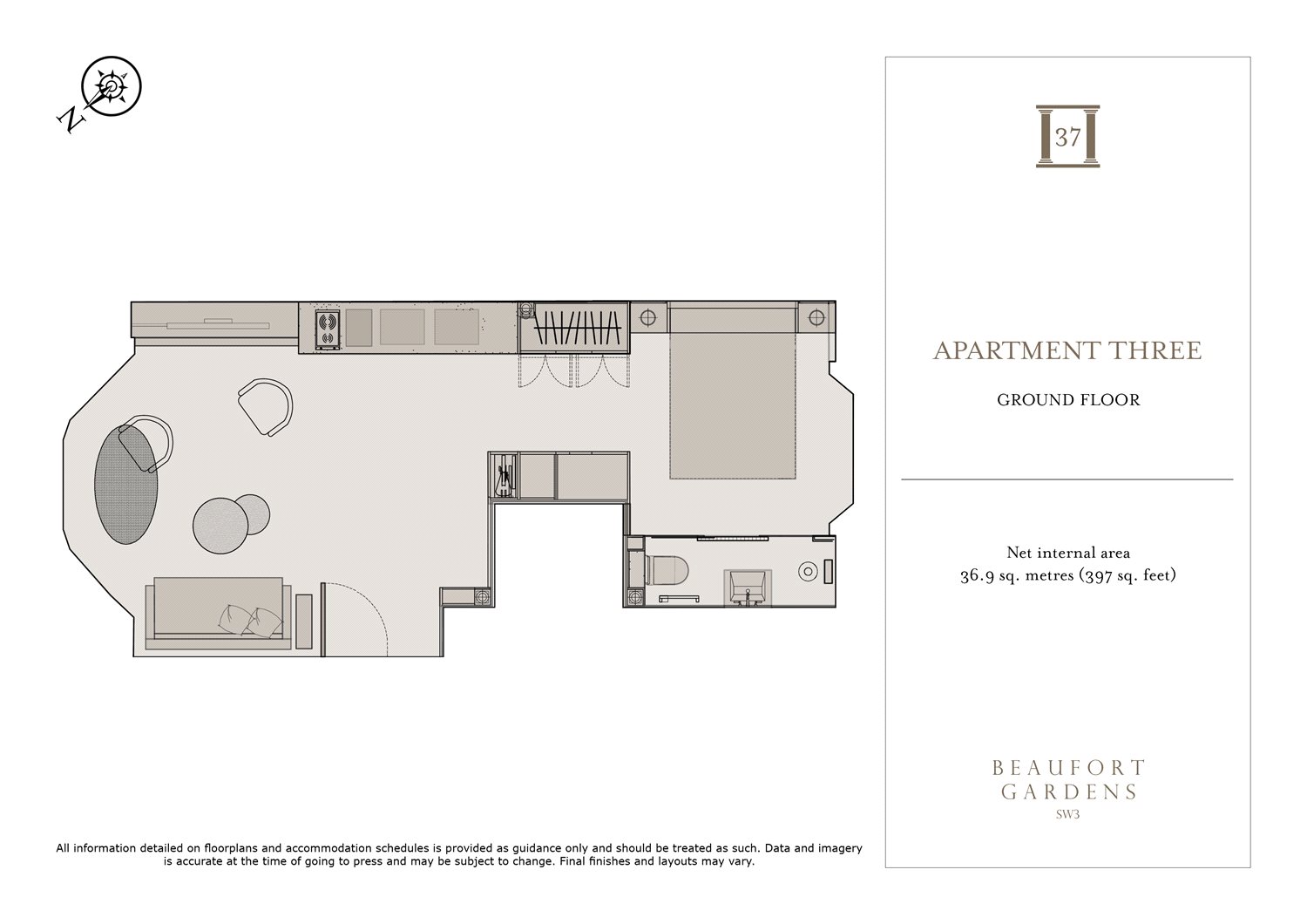 1 Bedrooms Flat to rent in Beaufort Gardens, Knightsbridge, London SW3