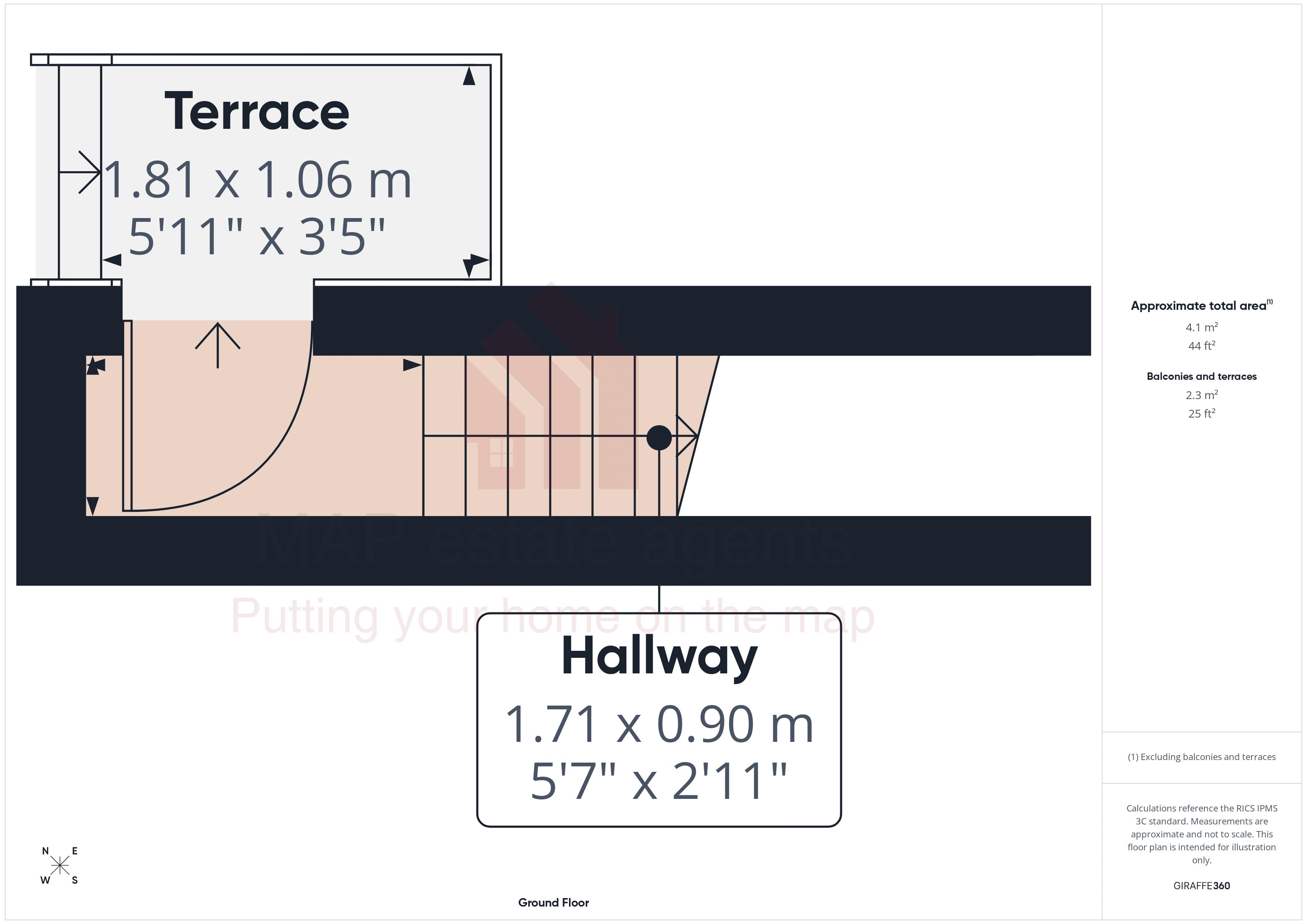1B, Chywoone Crescent, Penzance floorplan