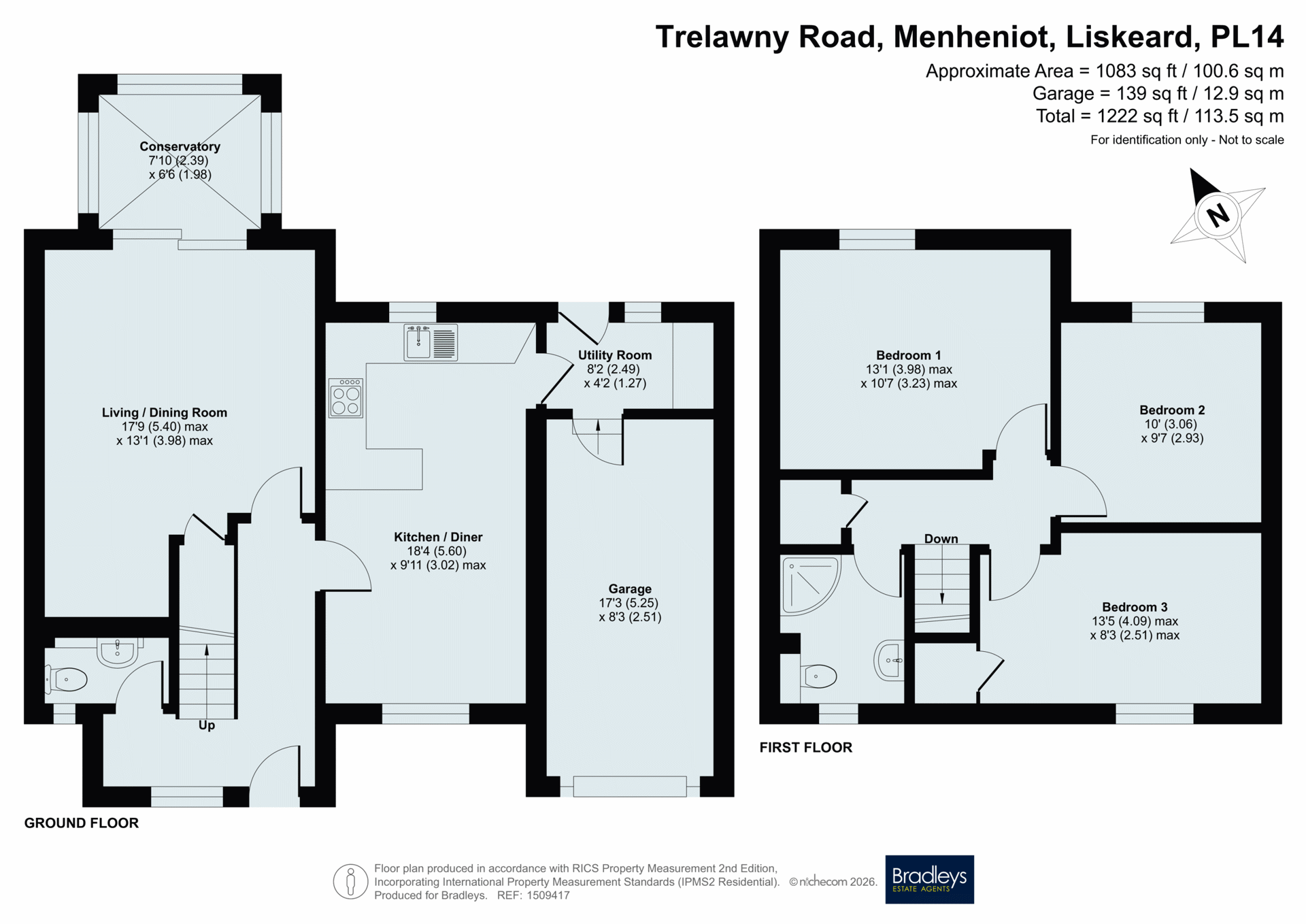 65, Trelawny Road, Liskeard floorplan