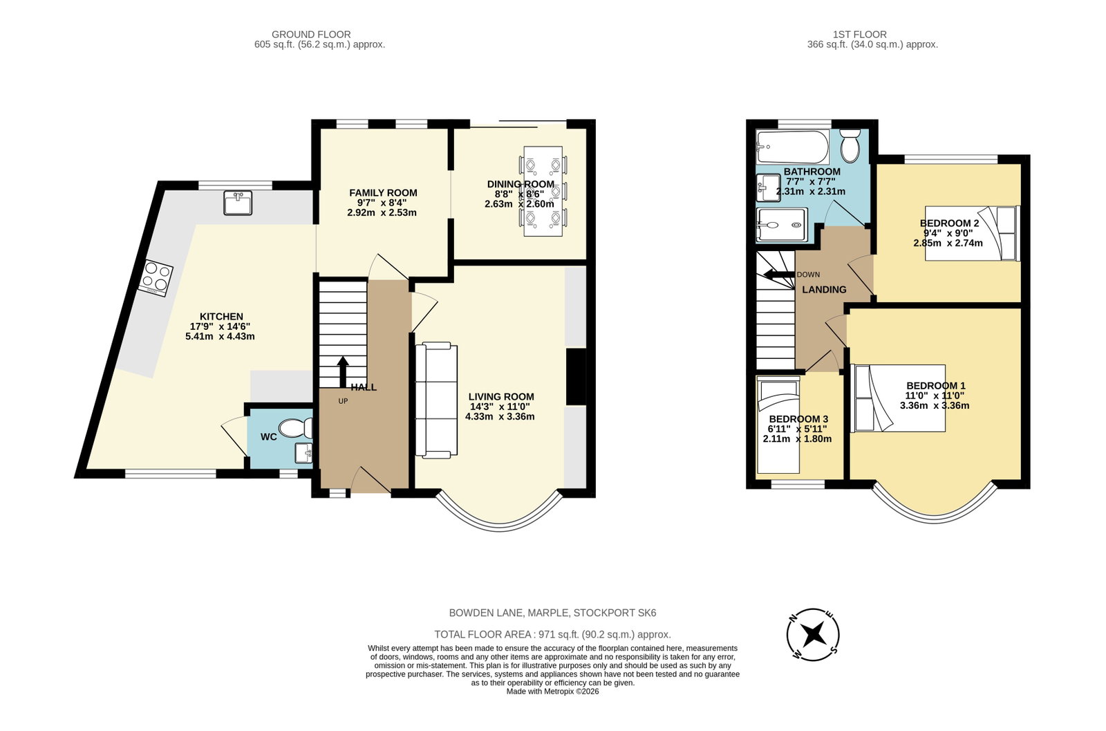 22, Bowden Lane, Stockport floorplan