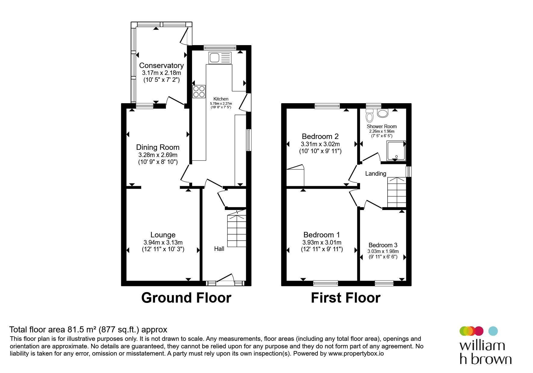 5, Brockwell Lane, Chesterfield floorplan