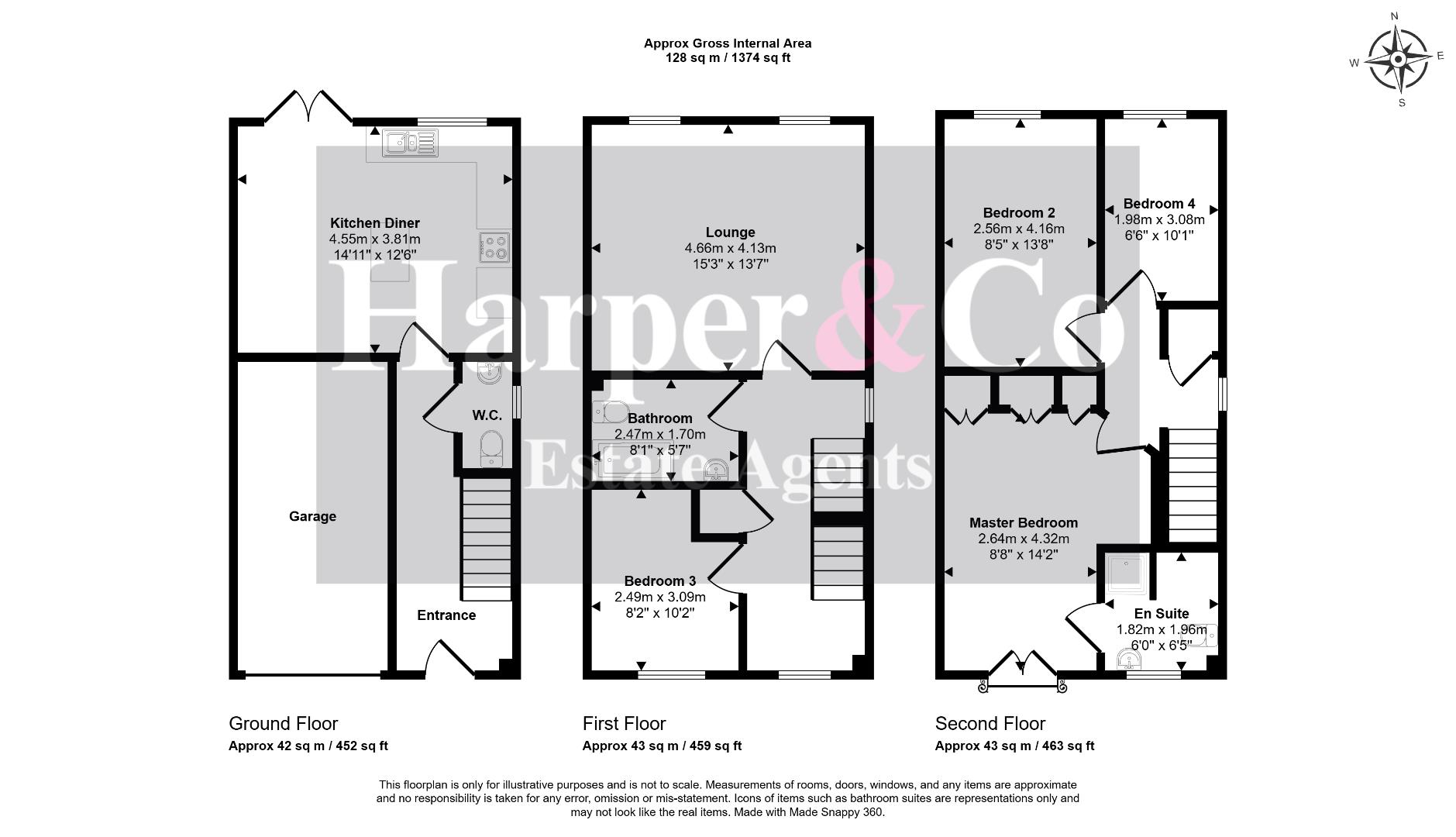44, Chester Road, Hartlepool floorplan