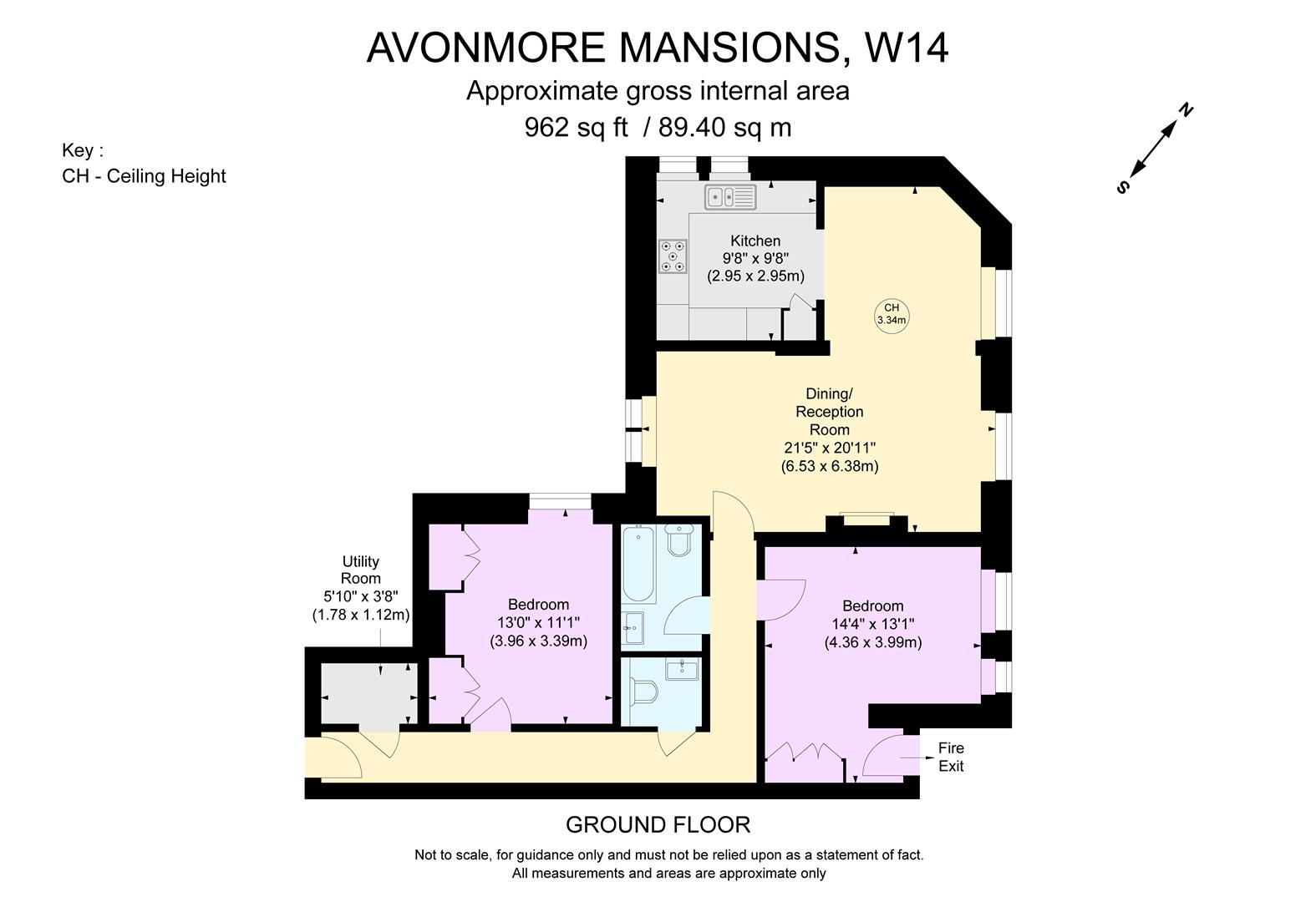 3a, Avonmore Mansions, London floorplan