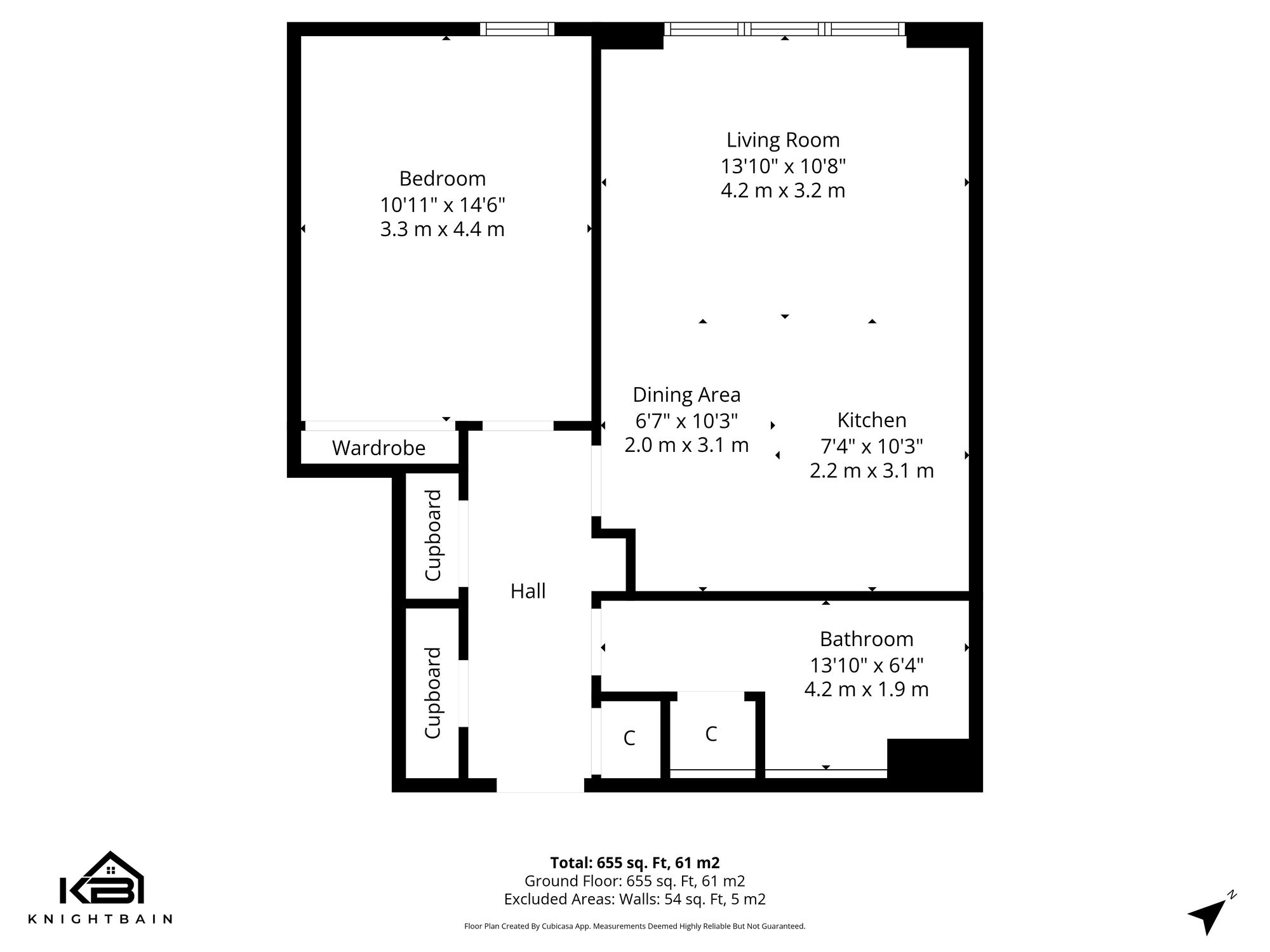 Flat 1, 17 Hughes Close, Edinburgh floorplan