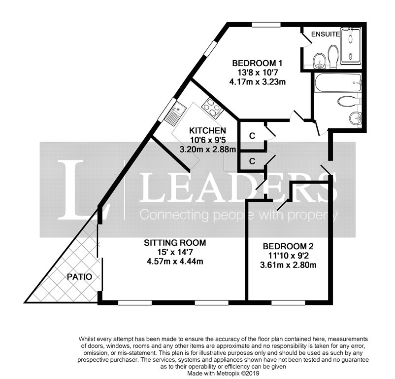 2 Bedrooms Flat for sale in Weavers Close, Eastbourne, East Sussex BN21