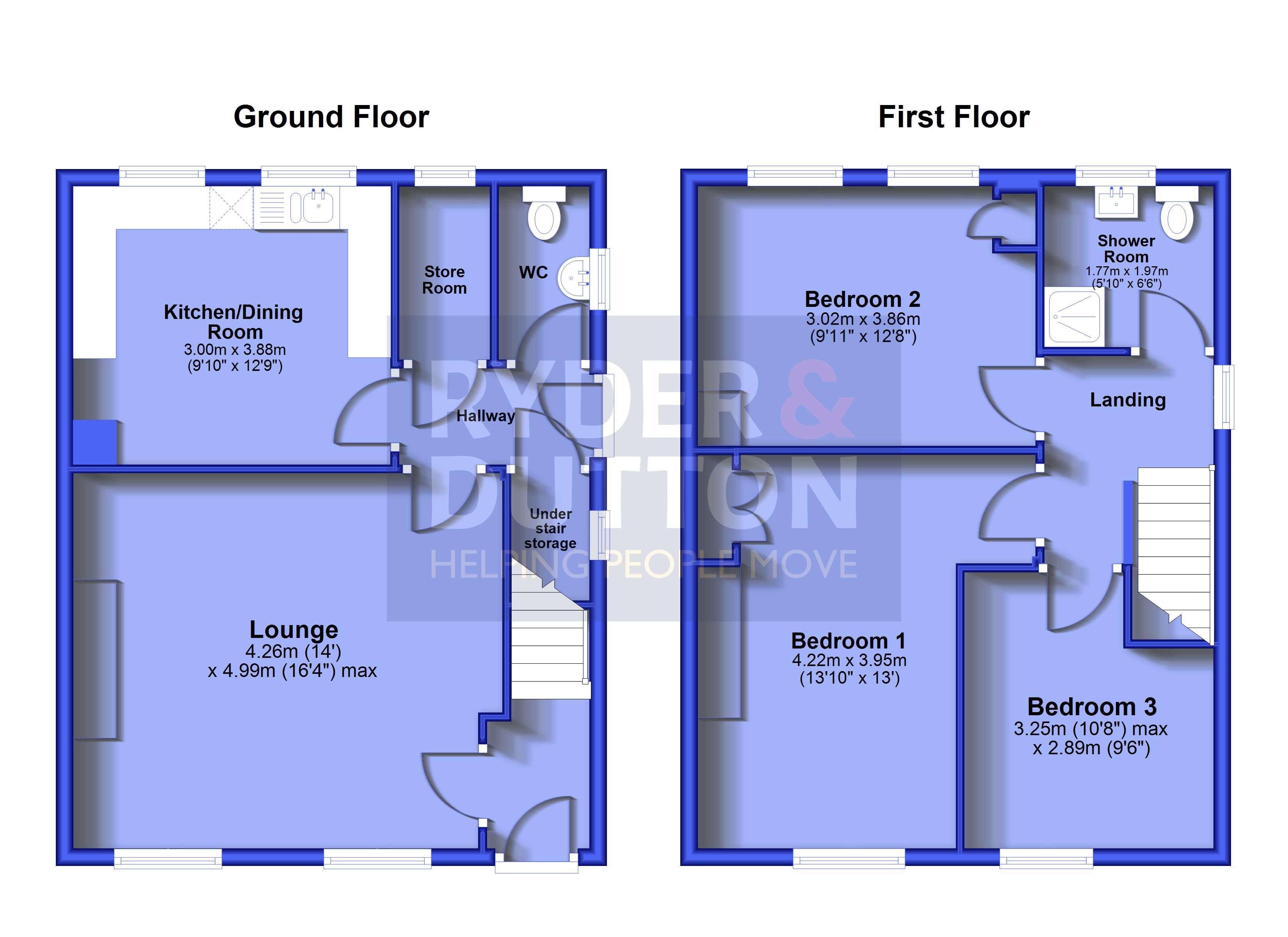 1, Fairfield Avenue, Rossendale floorplan