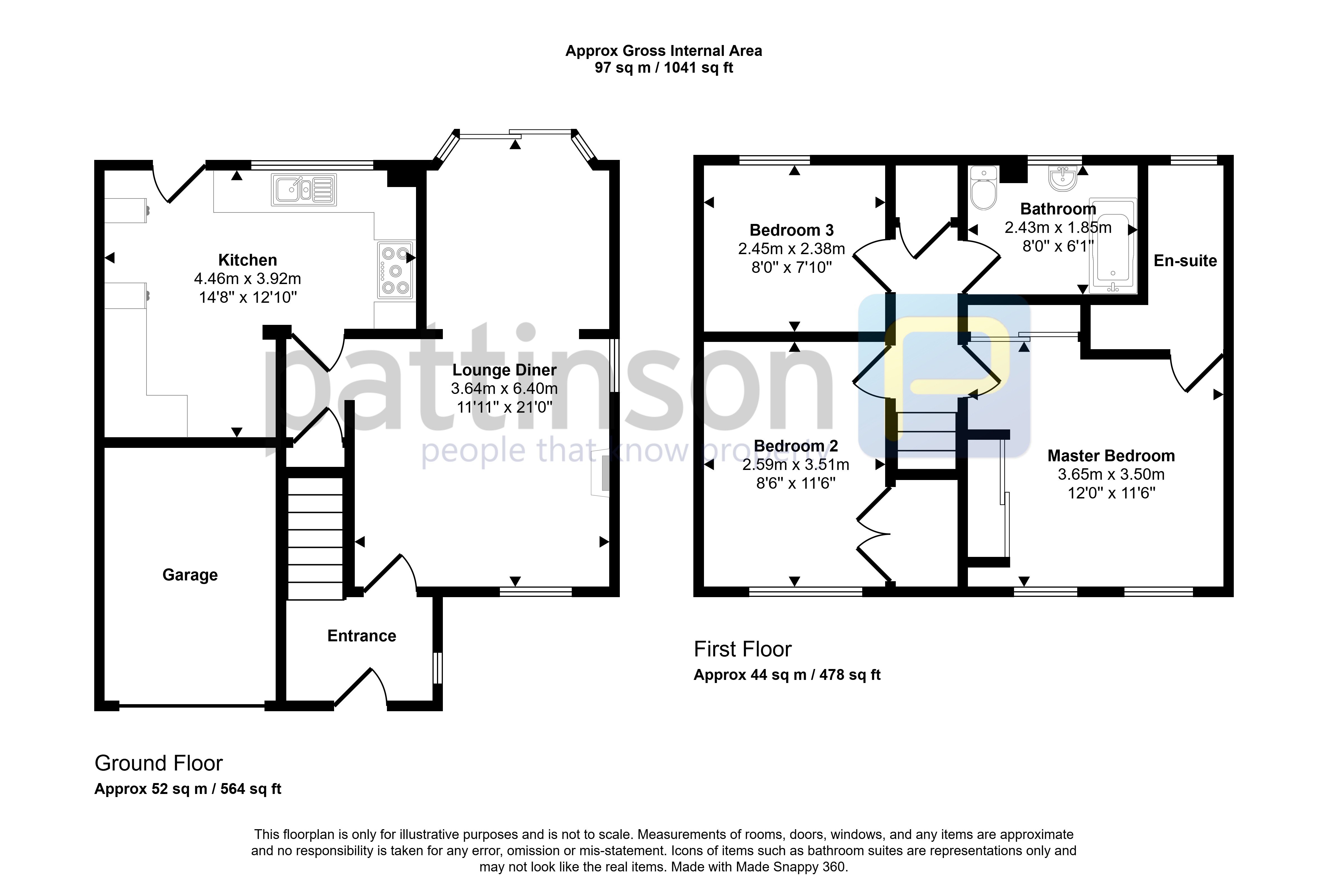 39, West Pastures, Ashington floorplan