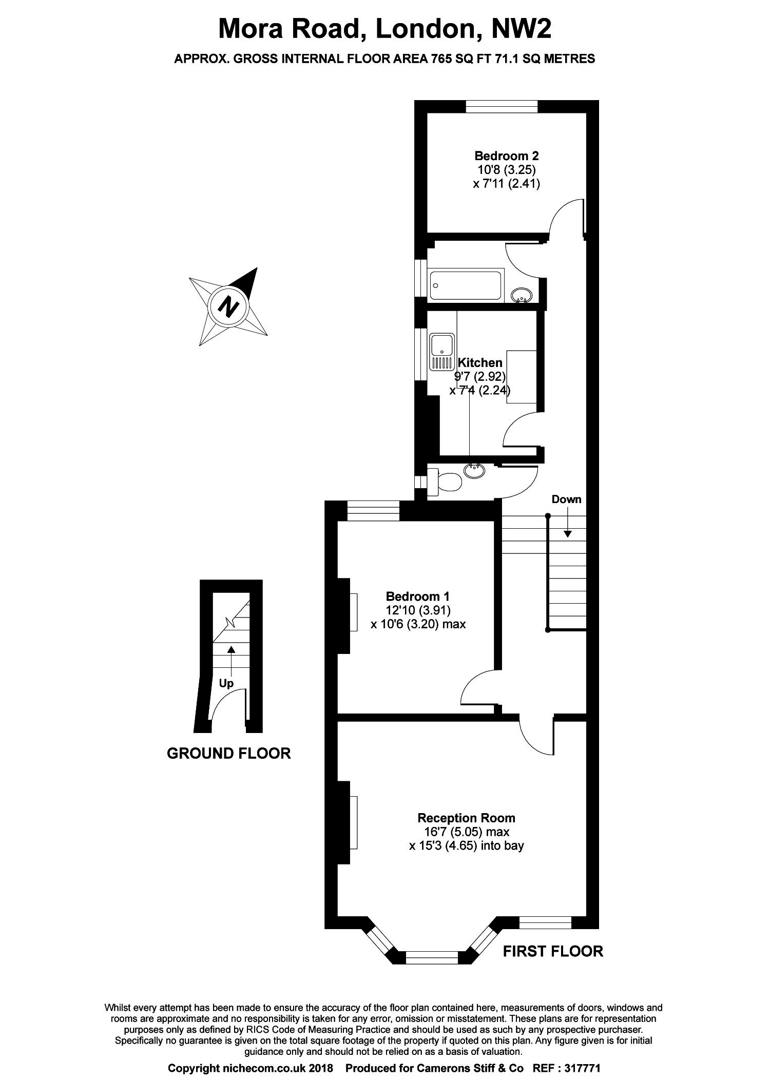 2 Bedrooms Flat for sale in Mora Road, London NW2