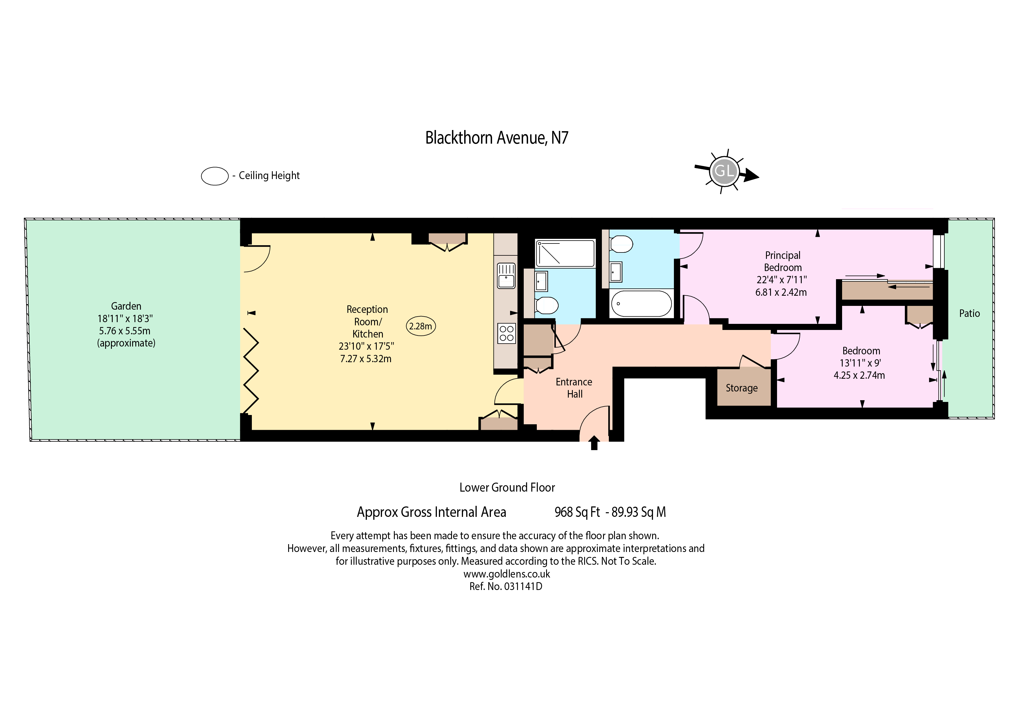 3, Blackthorn Avenue, London floorplan