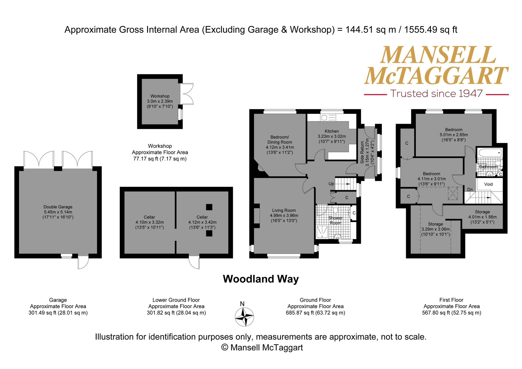 18 Woodland Way, Brighton floorplan