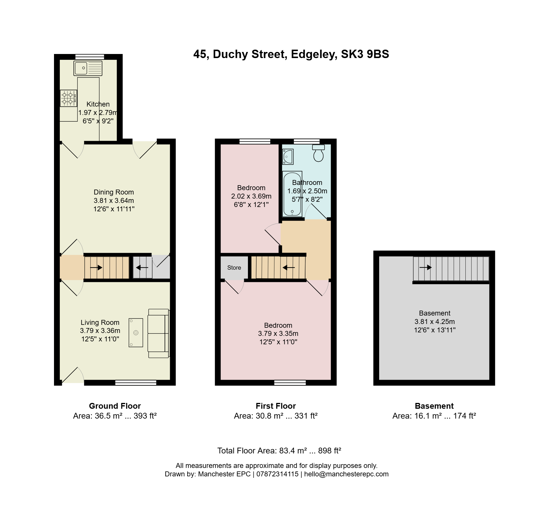 45, Duchy Street, Stockport floorplan