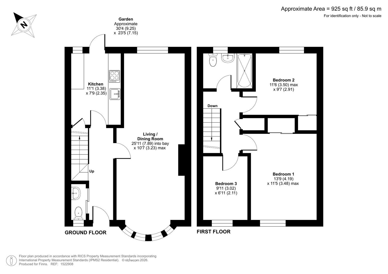 45, Cossington Road, Canterbury floorplan