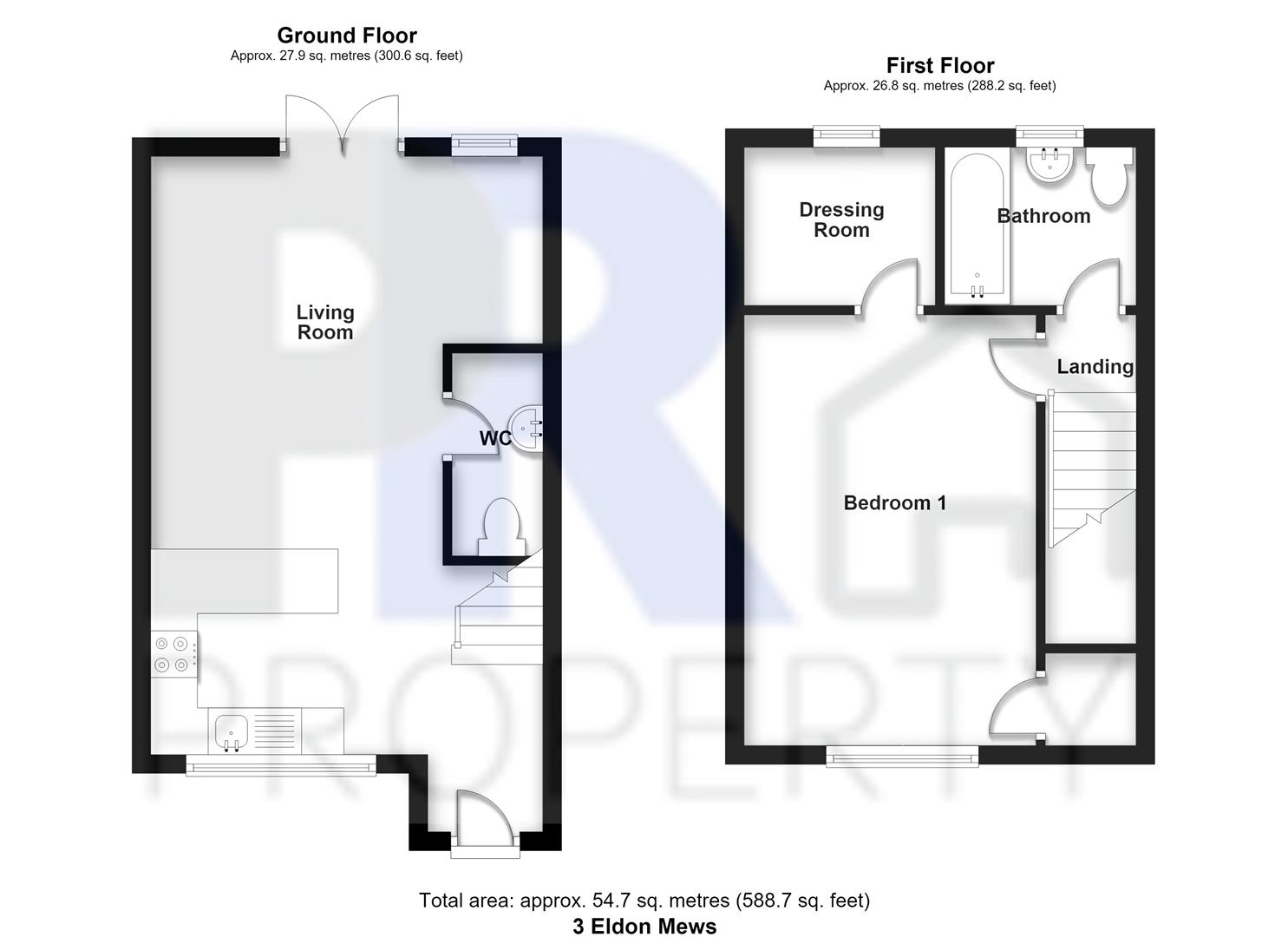 3 Eldon Mews, Eldon Road, Luton floorplan