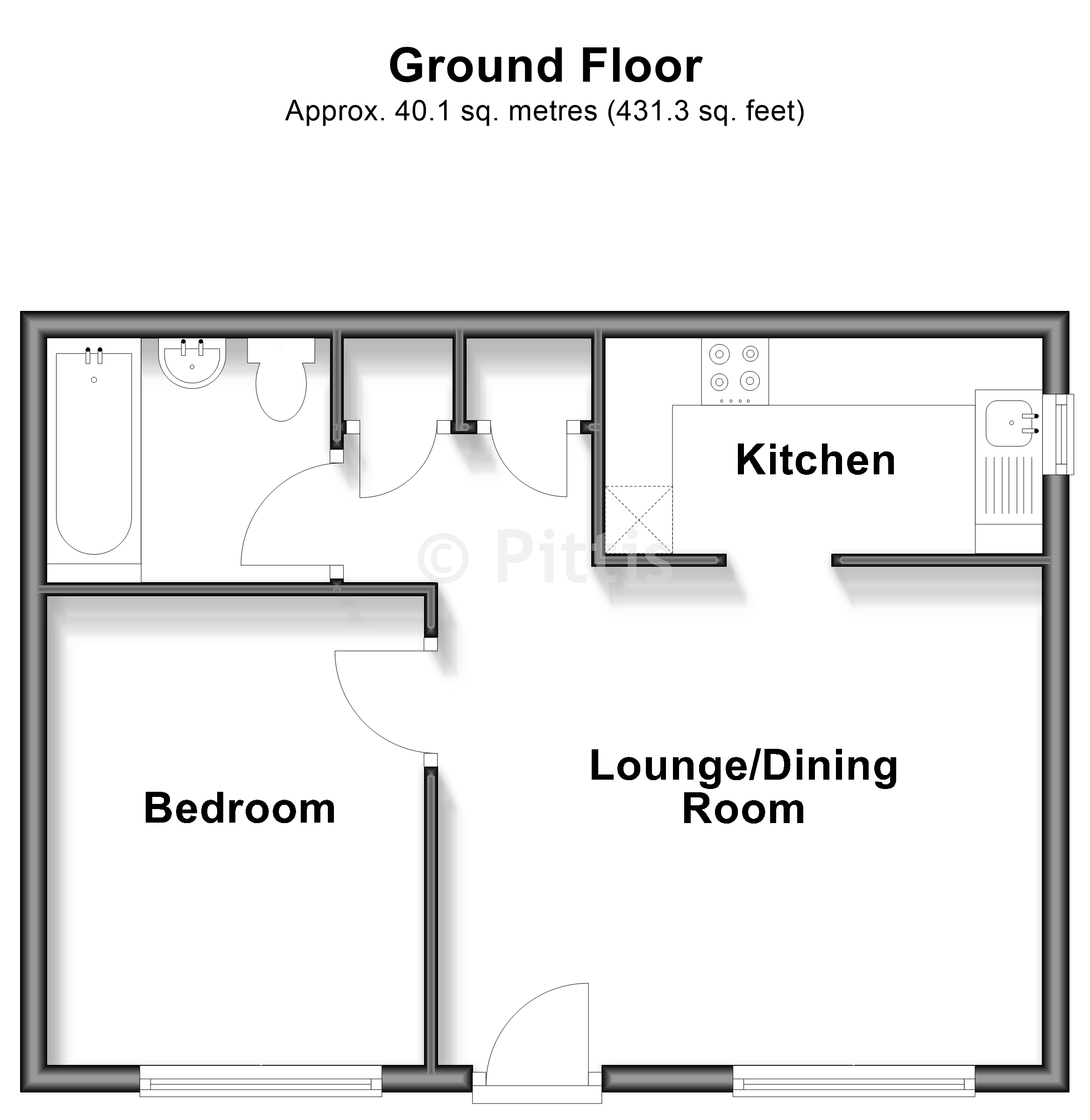 Gordon Court, Player Street, Ryde floorplan