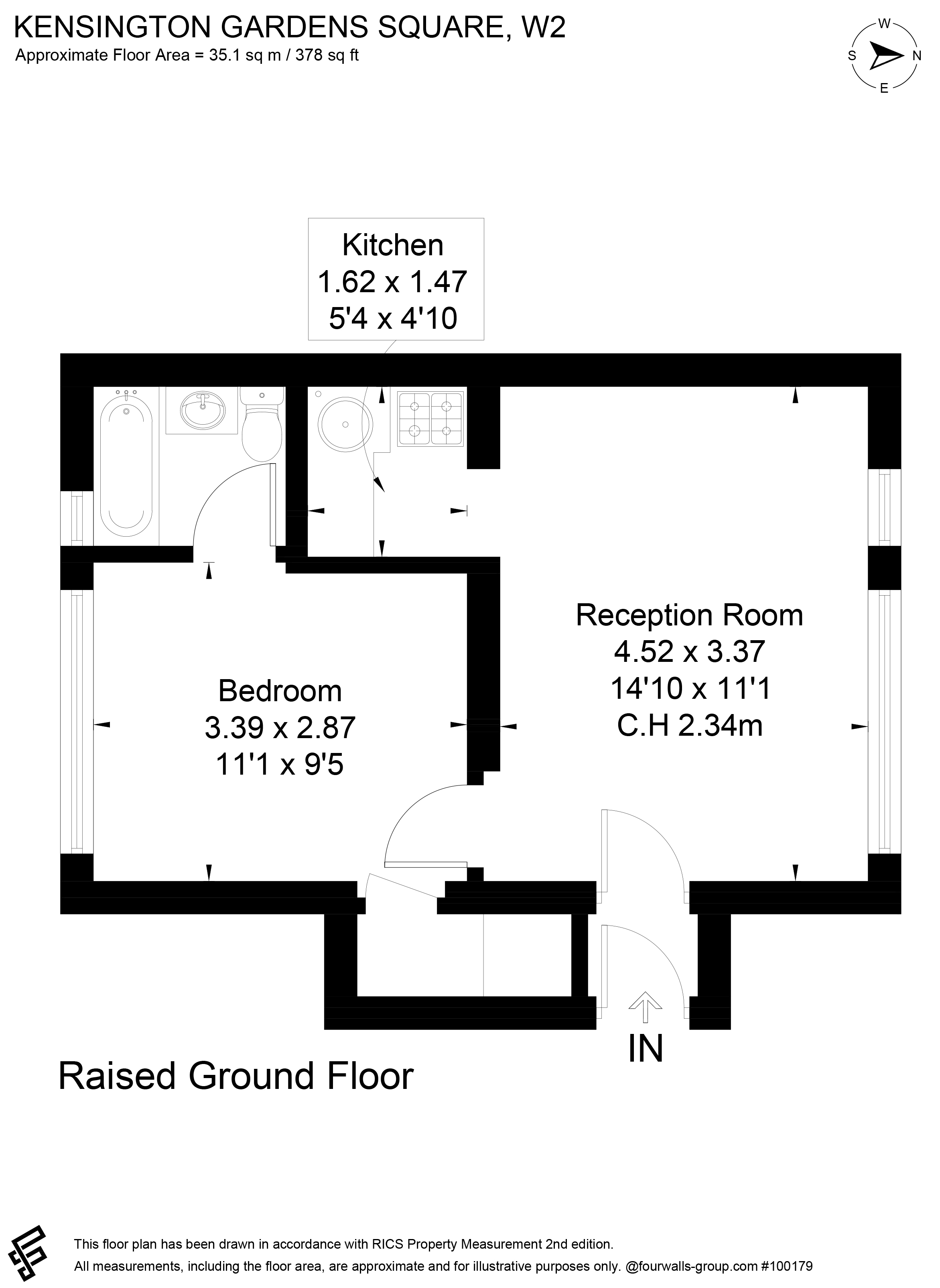 Kensington Gardens Square, Bayswater floorplan