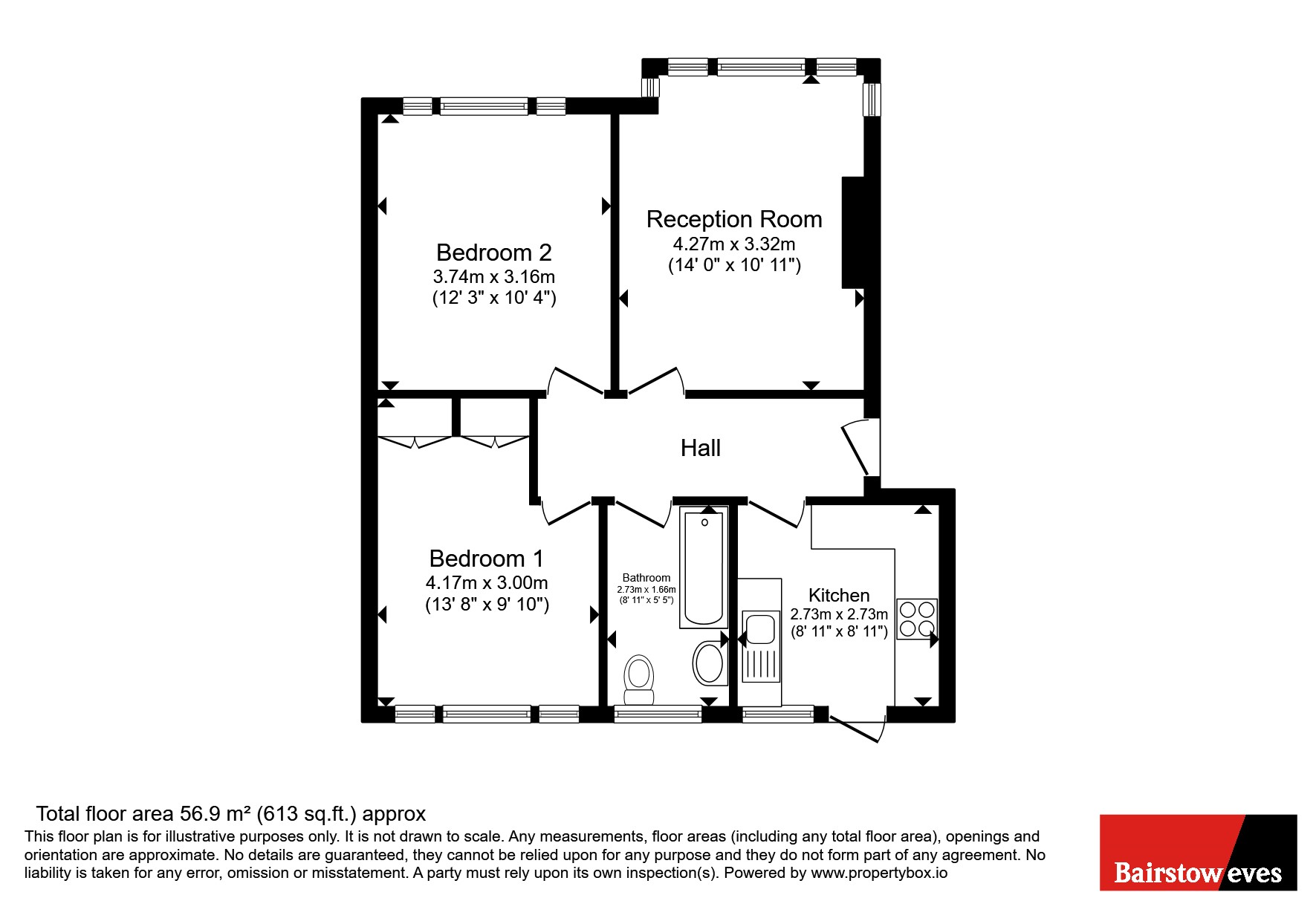 Flat 7, North Gates,, High Road, London floorplan