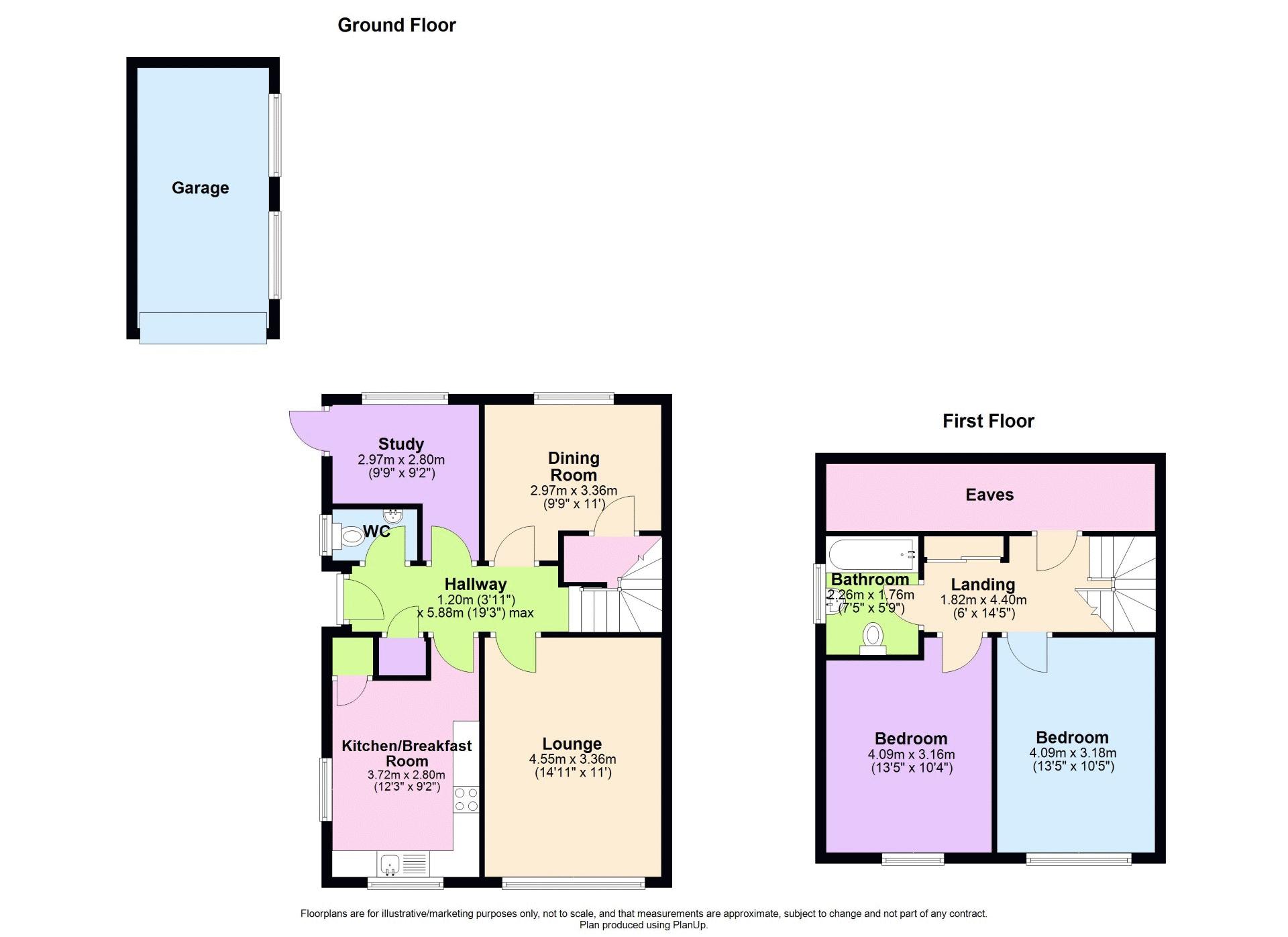 7, Court Gardens, Newport floorplan