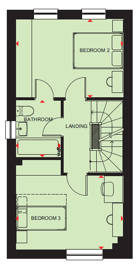 H871186, 194 Elmers Gate, Via Woodside Link Road, Houghton Regis floorplan