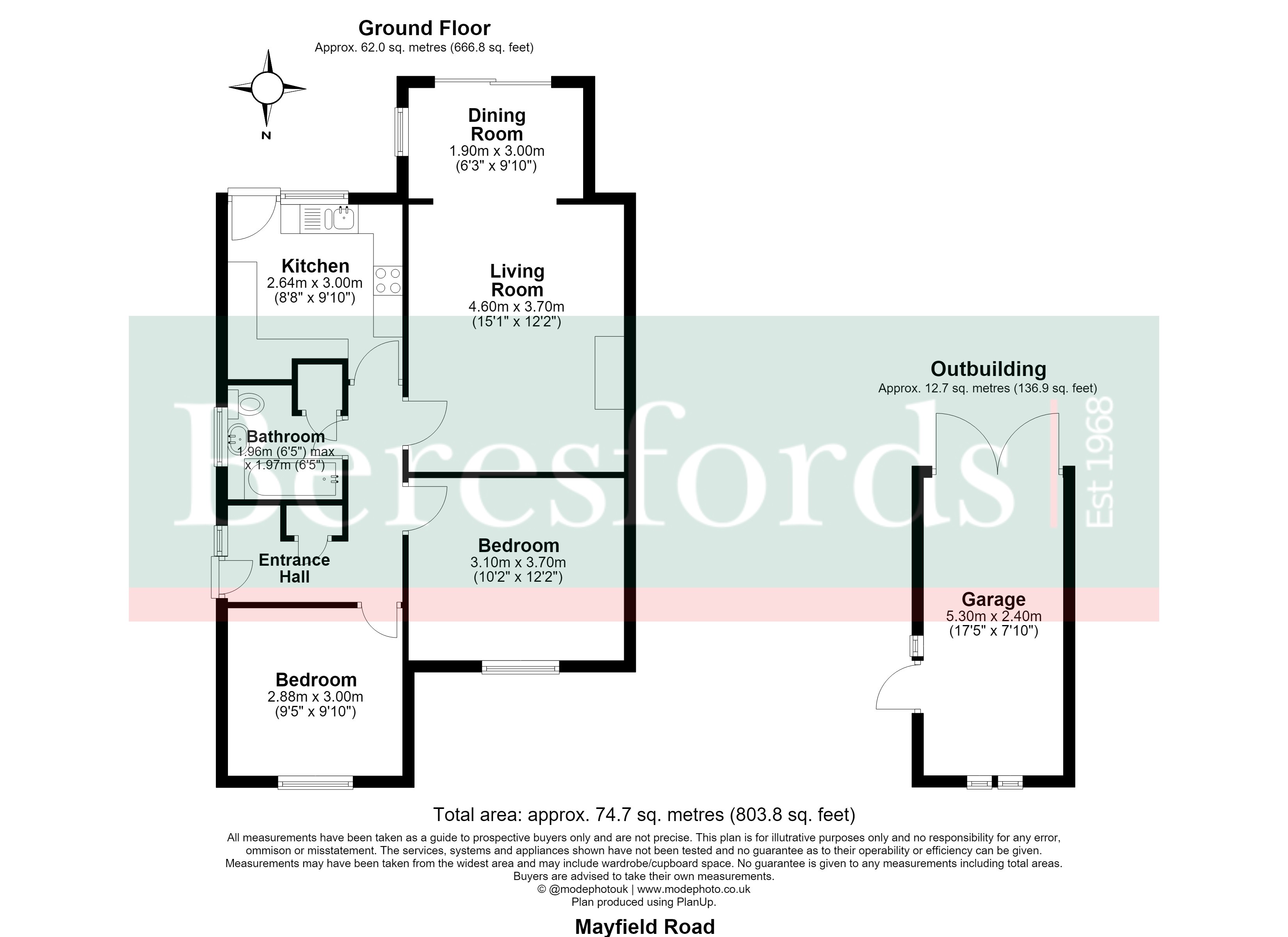 61, Mayfield Road, Chelmsford floorplan