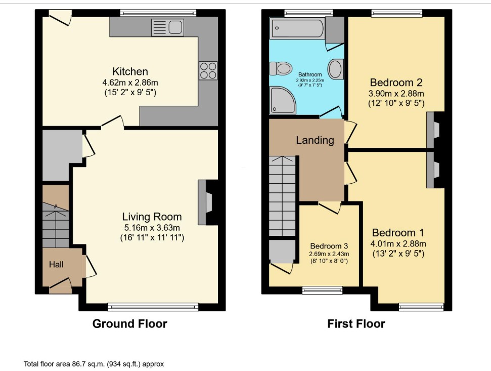 Rivington Crescent, West Midlands floorplan