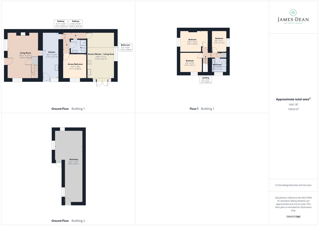 1 The Downs Cottages, Ross-on-Wye floorplan